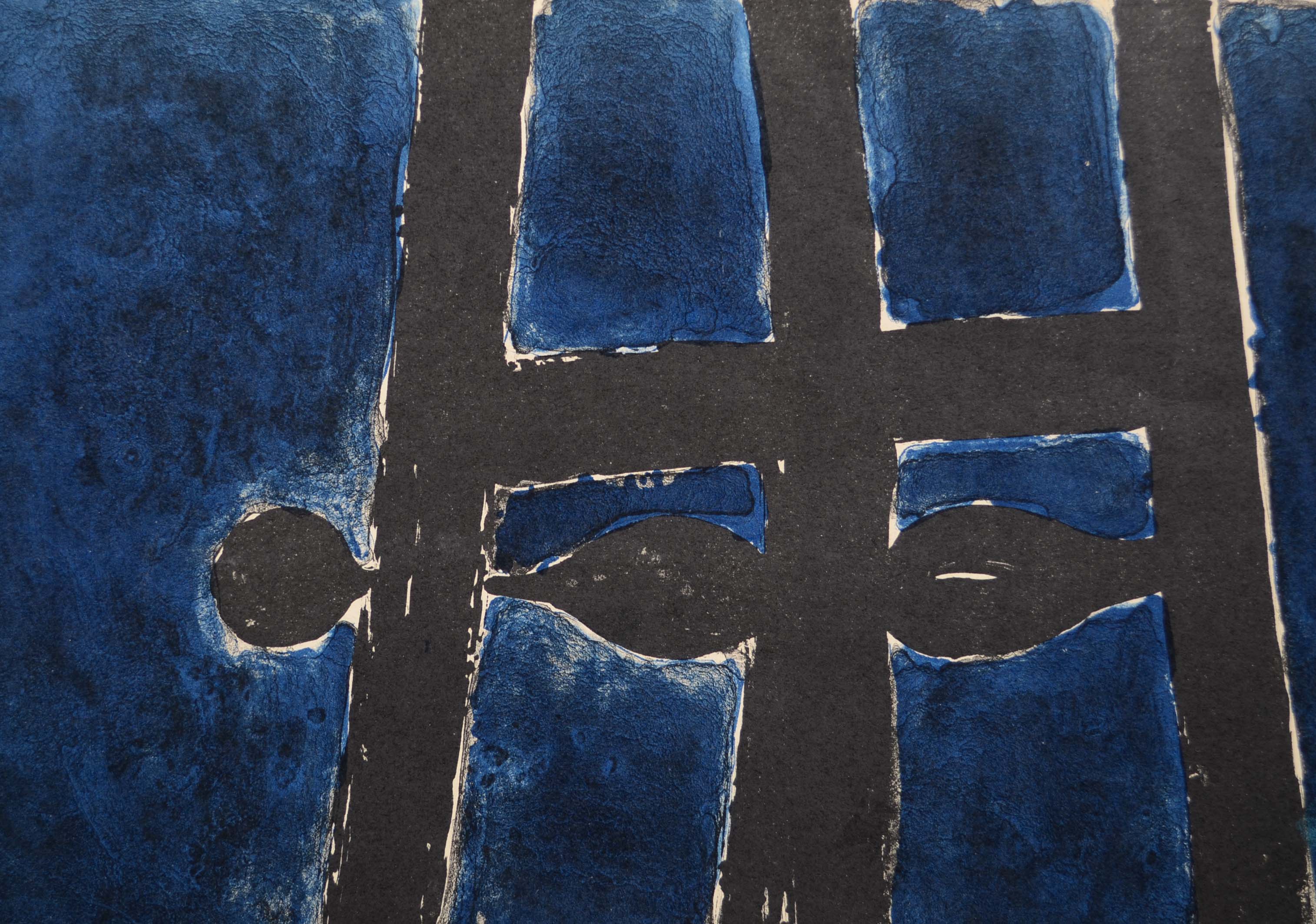 Guy Bardone Color Lithograph "Nature Morte Devant Sacré Coeur"