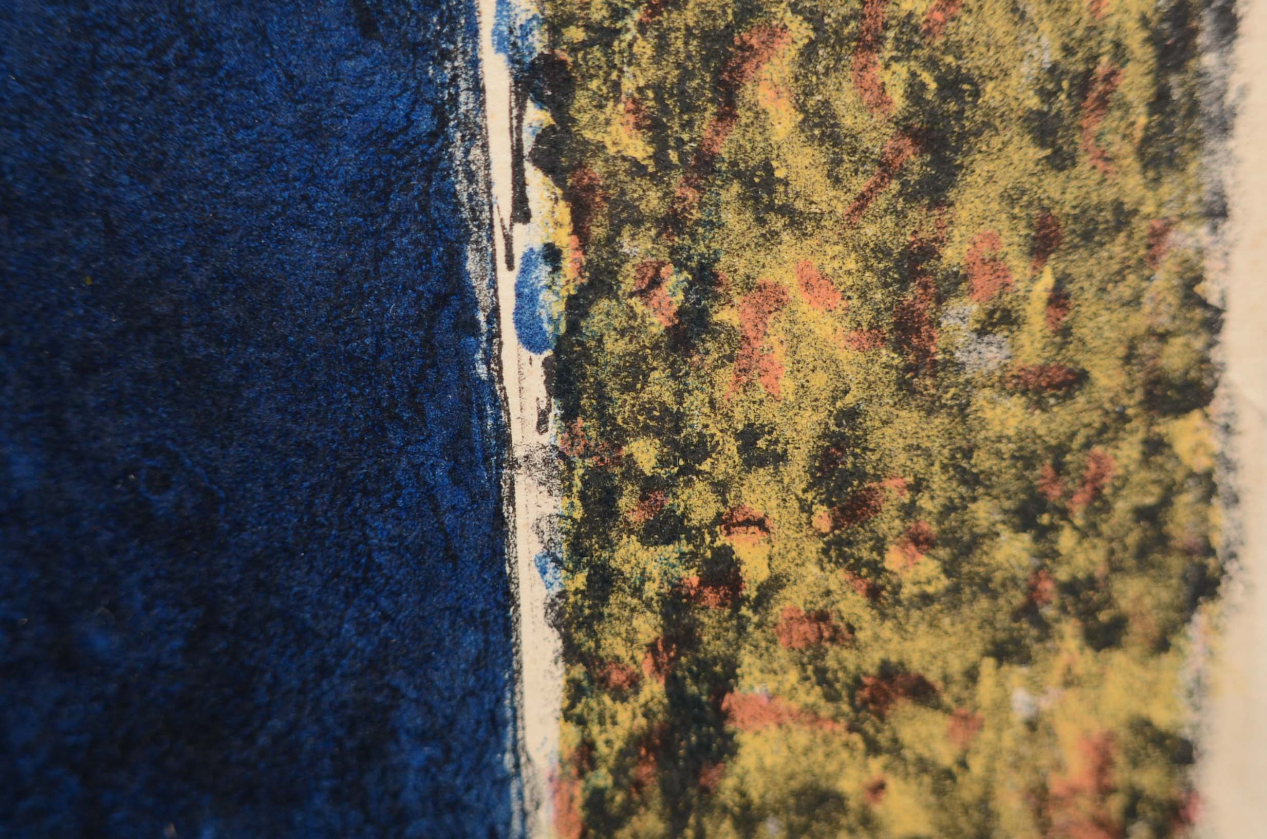 Guy Bardone Color Lithograph "Nature Morte Devant Sacré Coeur"