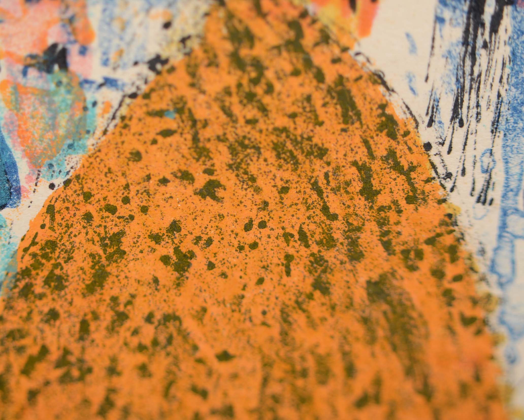 Guy Bardone Color Lithograph "Nature Morte Devant Sacré Coeur"