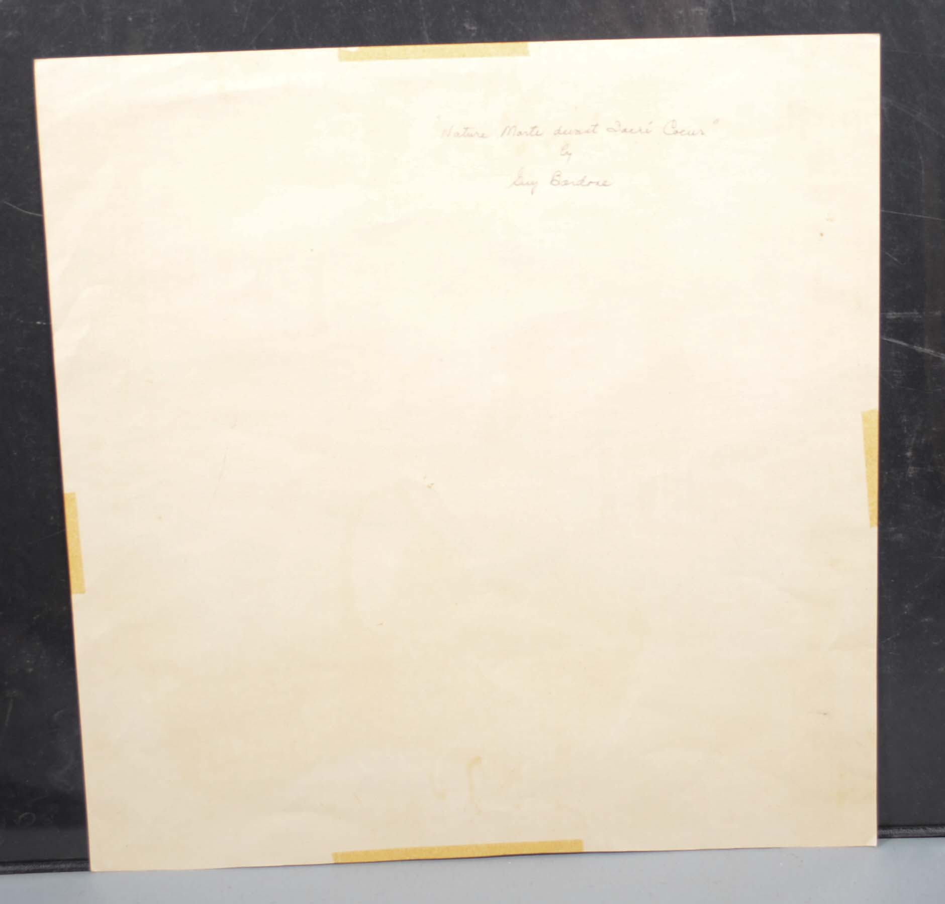 Guy Bardone Color Lithograph "Nature Morte Devant Sacré Coeur"