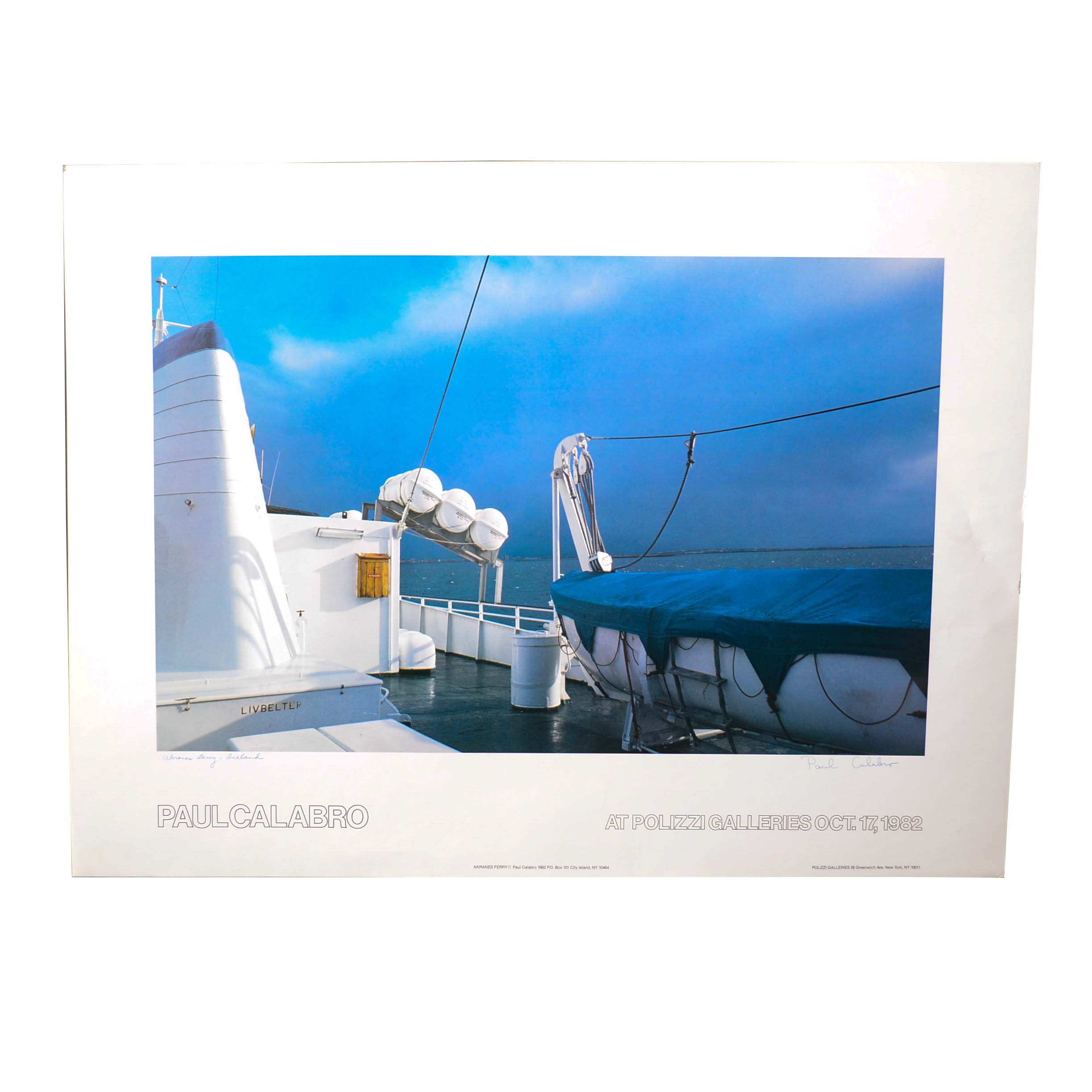 Paul Calabro Offset Lithographic Print for Polizzi Galleries