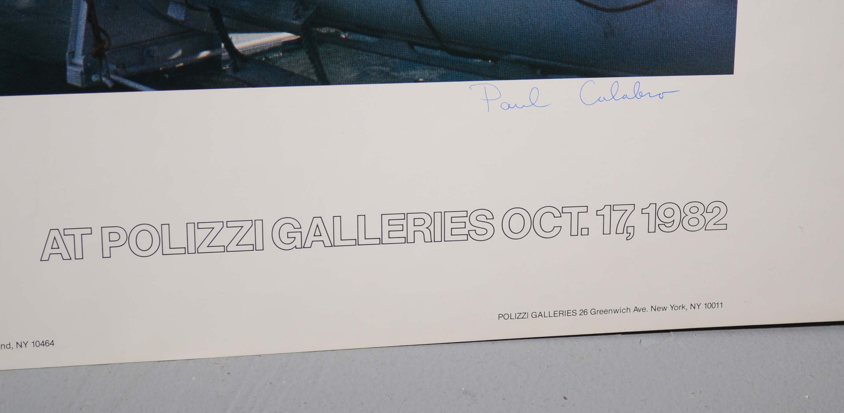 Paul Calabro Offset Lithographic Print for Polizzi Galleries