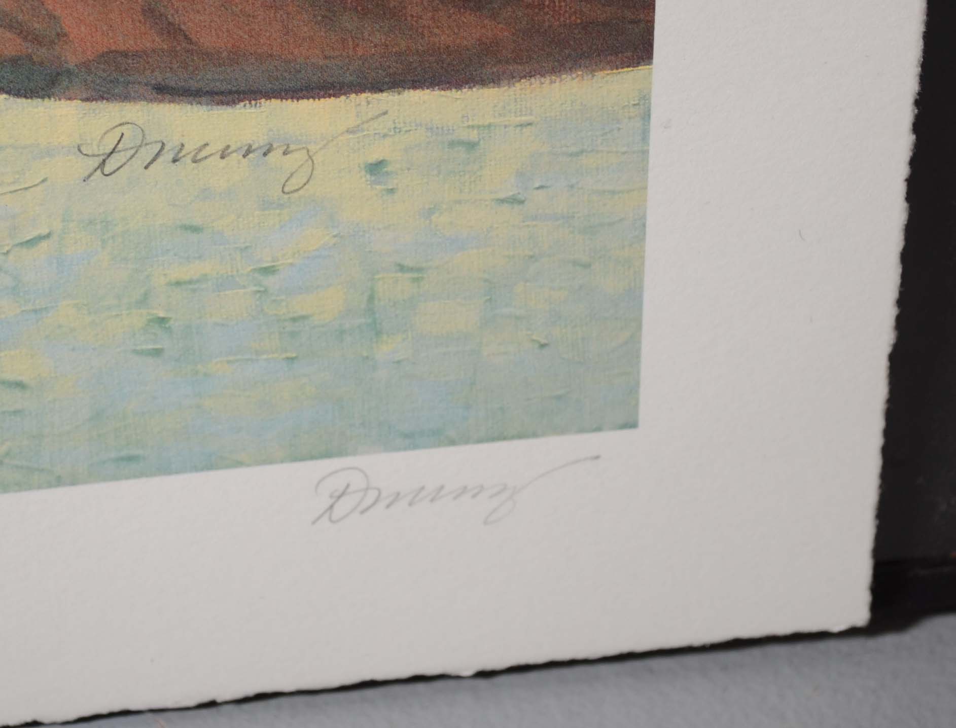 Donald Munz Limited Edition Offset Lithograph "Winding Creek"