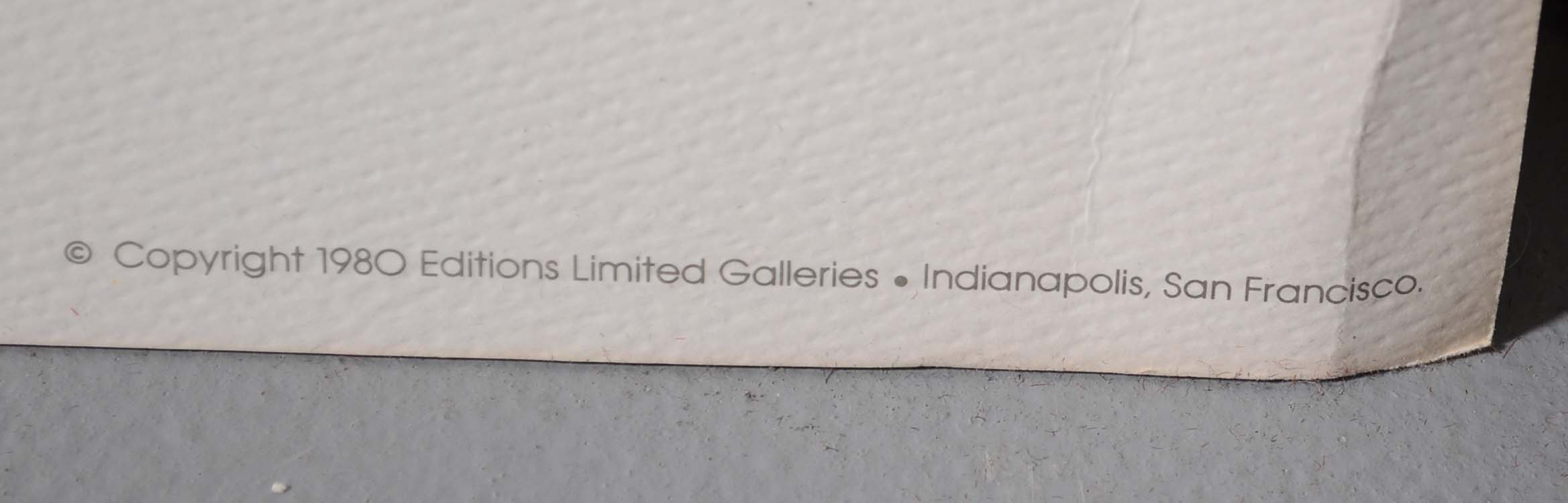 Amanda Block Offset Lithographic Print "Expanding Red"