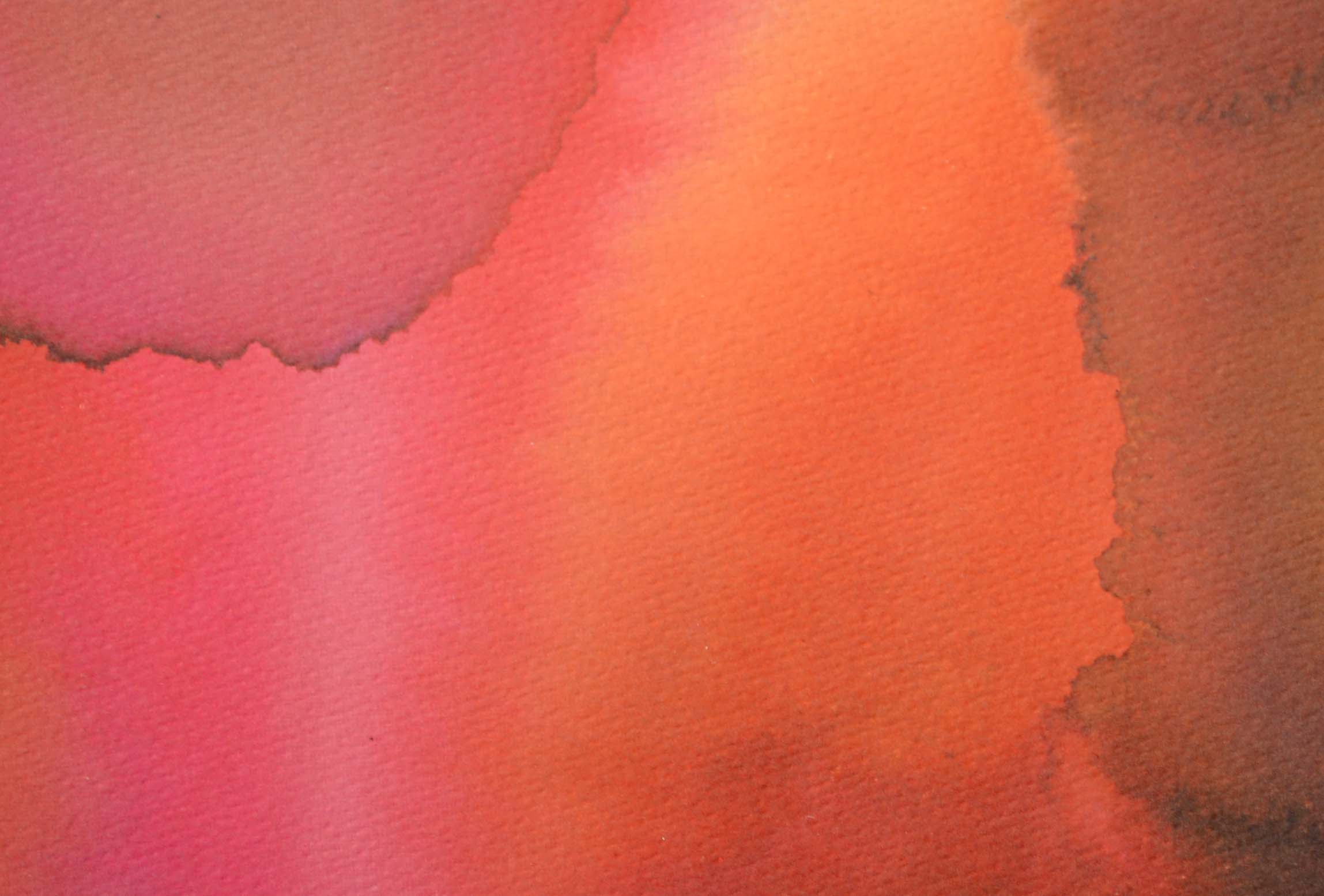 Amanda Block Offset Lithographic Print "Expanding Red"