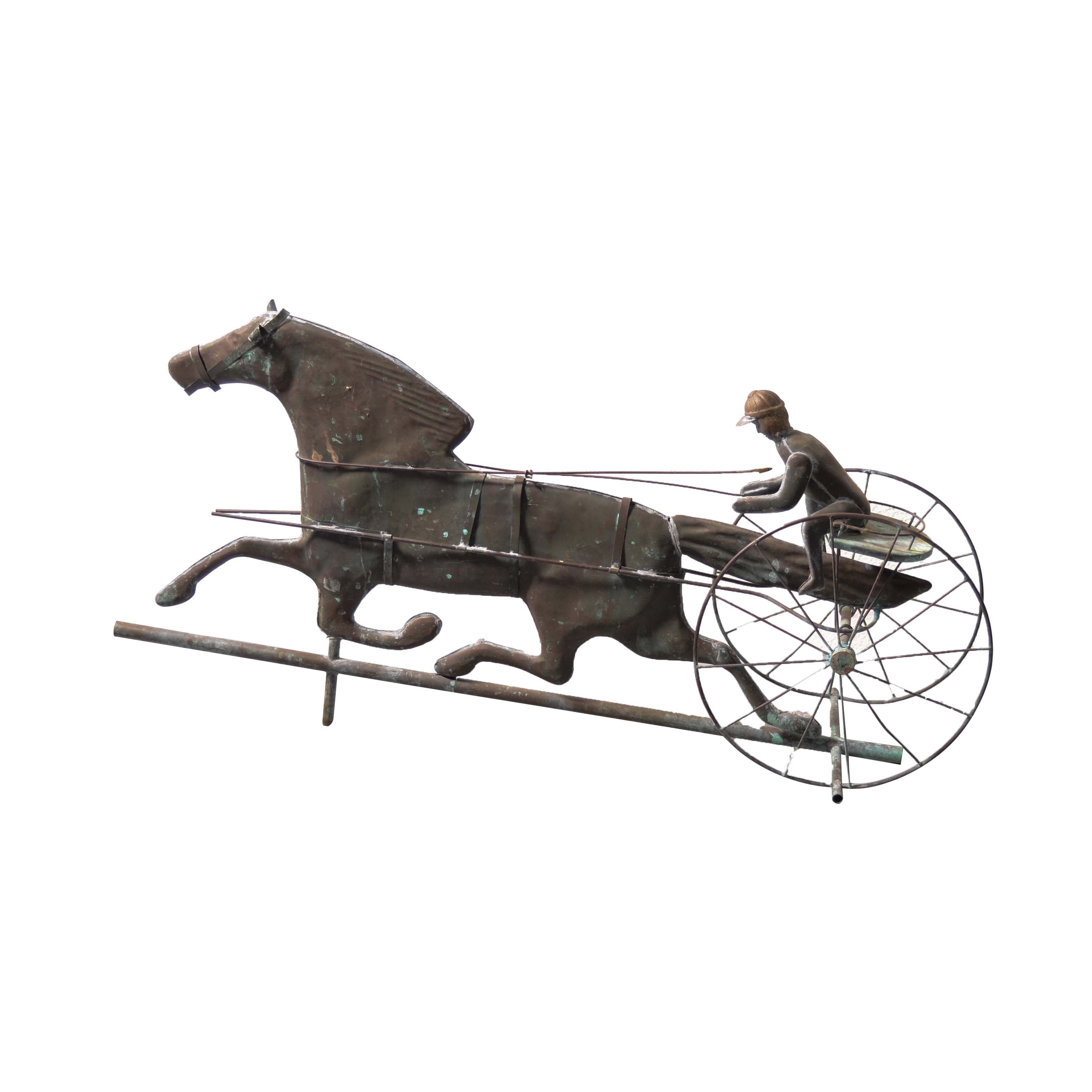 Vintage Harness Racing Horse Weathervane
