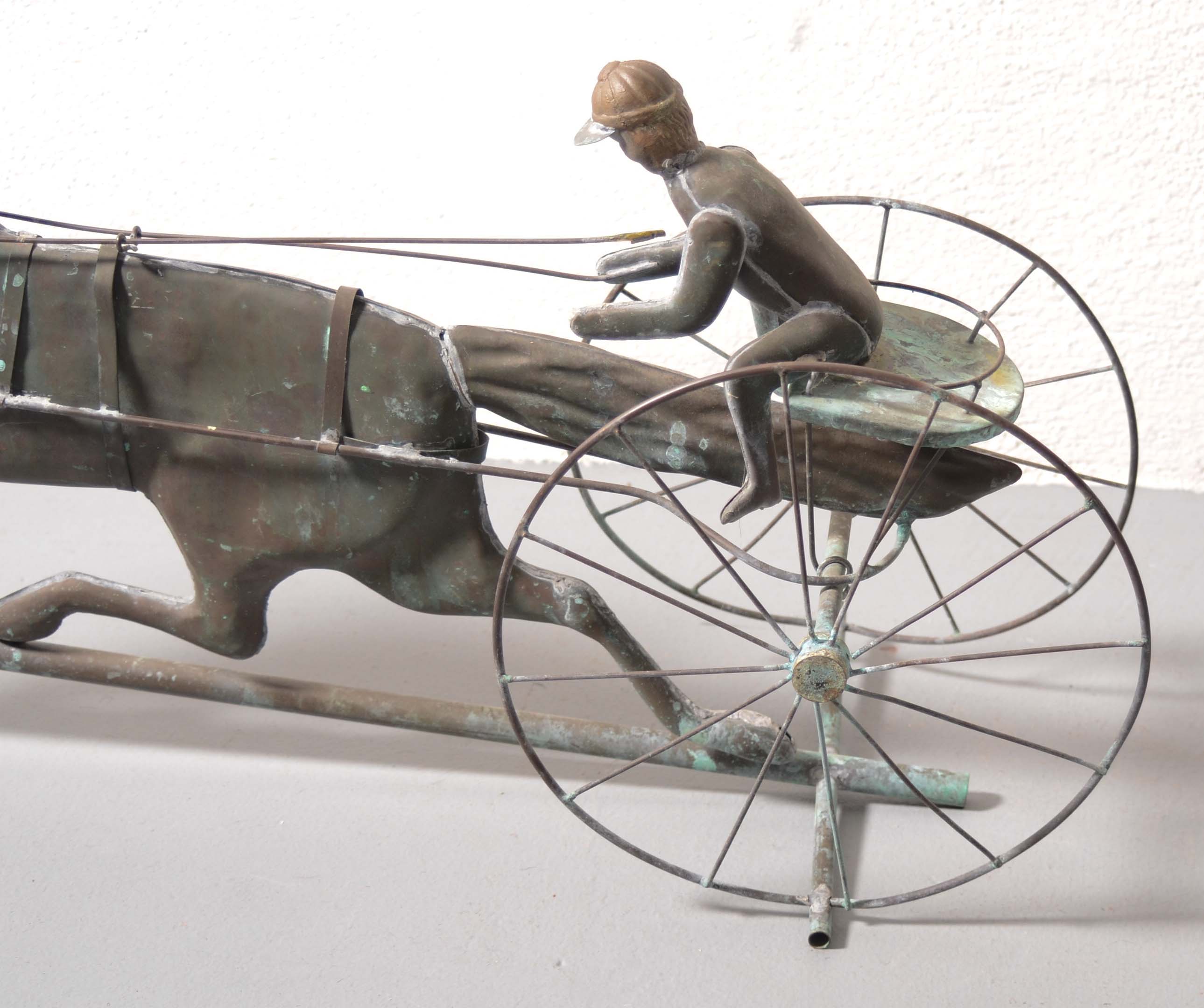Vintage Harness Racing Horse Weathervane
