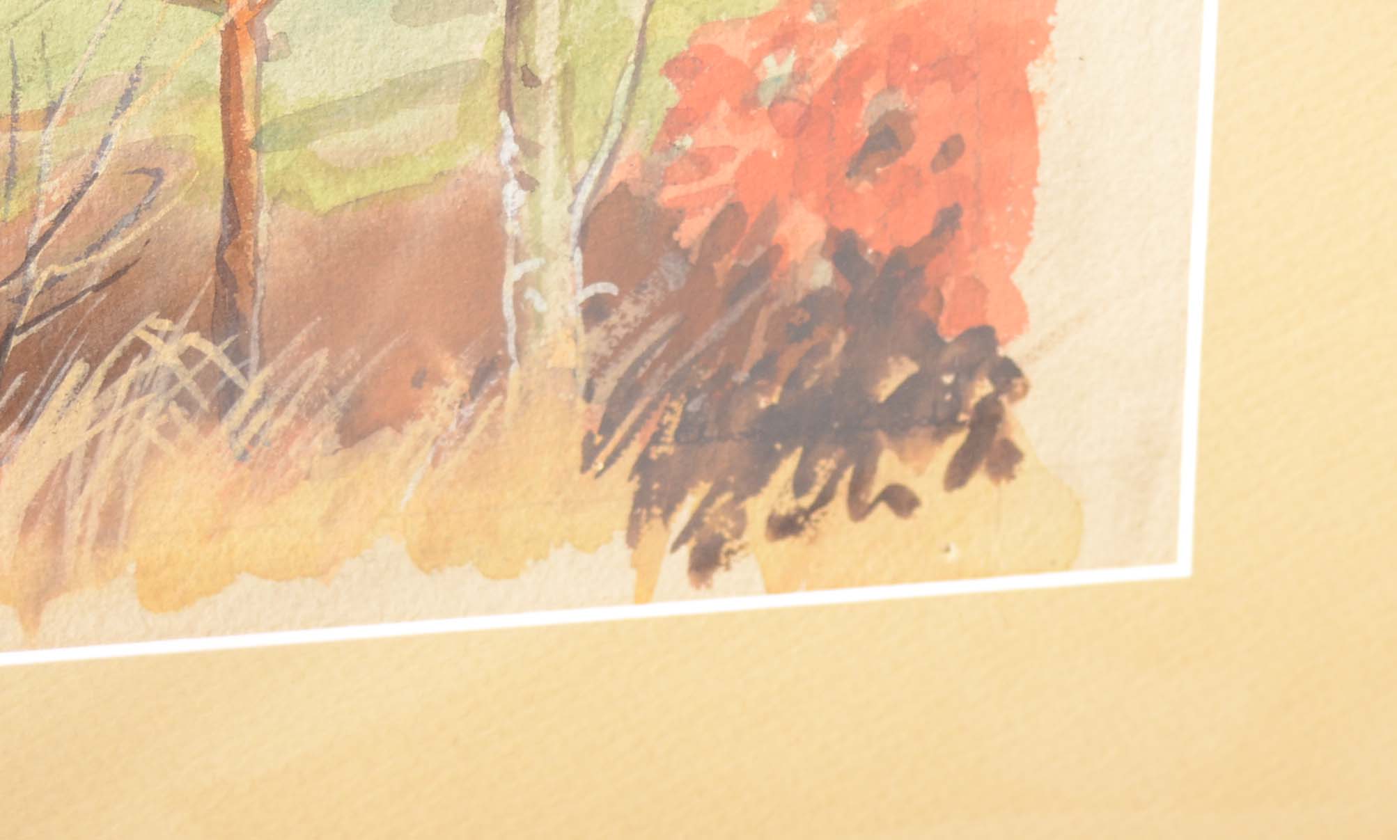 Charles Liedl Watercolor of Rustic Barn