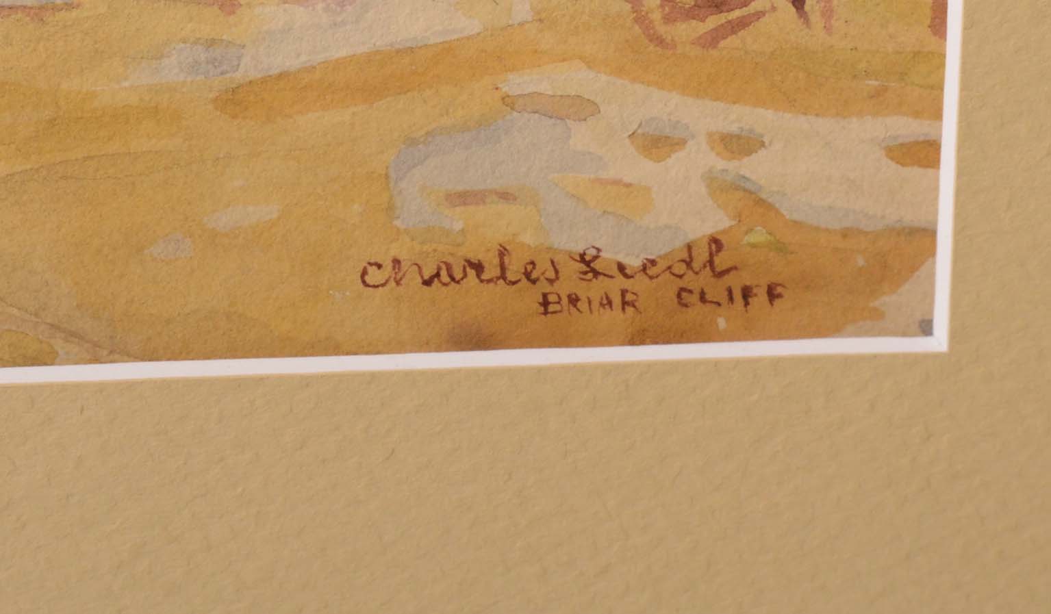 Charles Liedl Watercolor Painting "Briar Cliff"