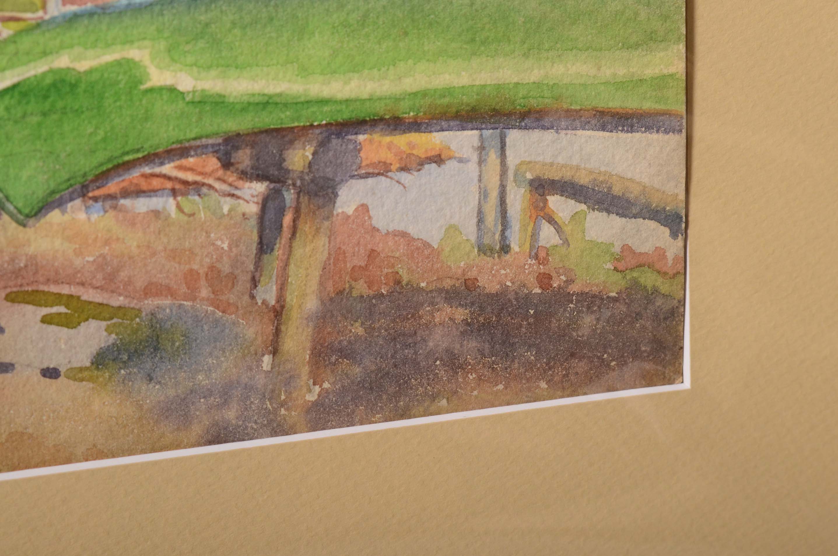 Watercolor Painting of Cabin