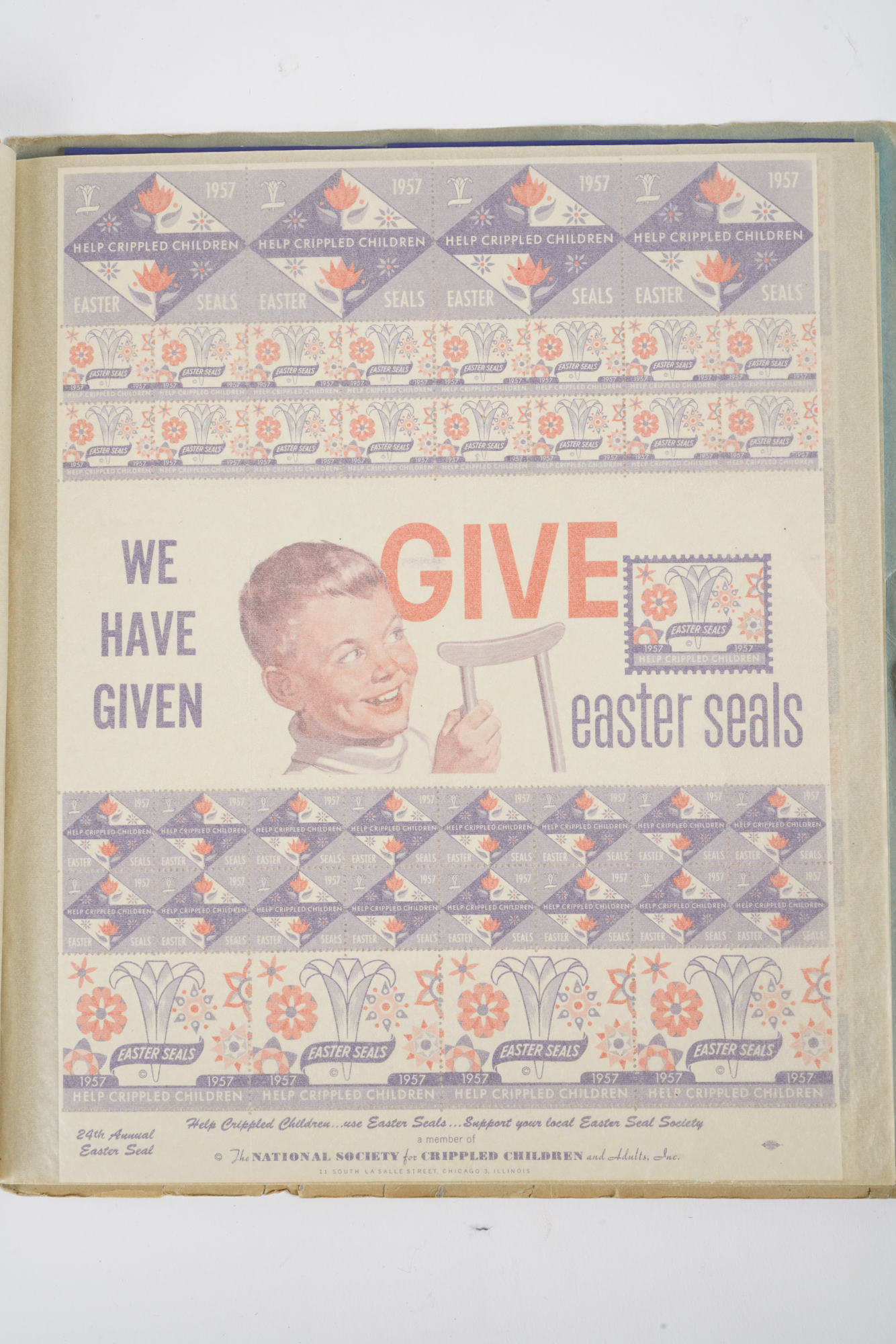 Vintage Stamp Sheets Including Easter Seals And Boystown
