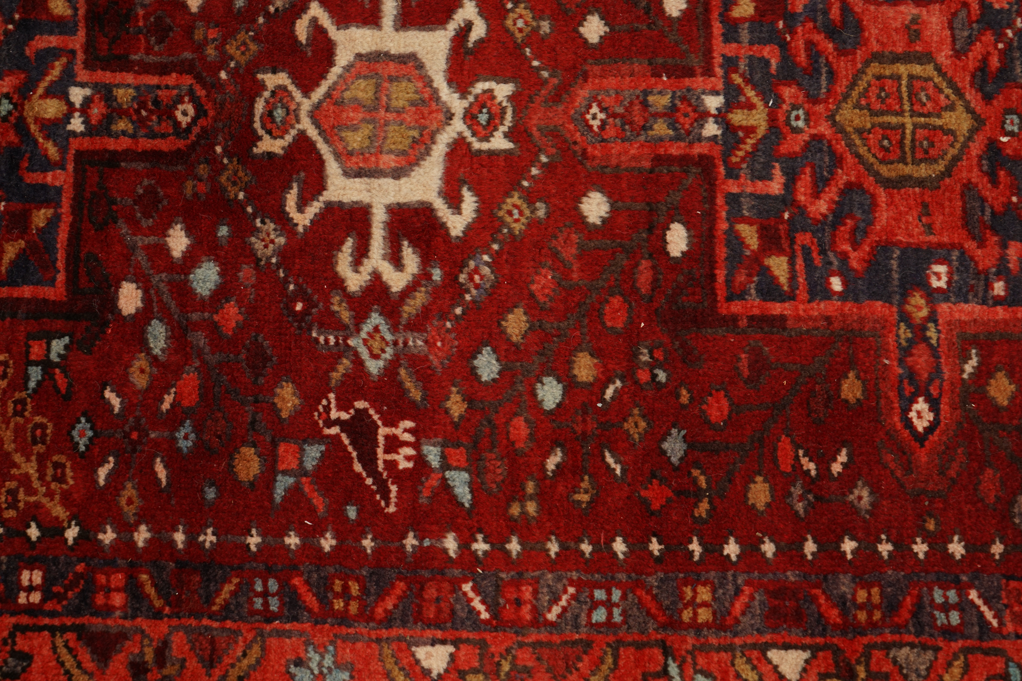 Hand-Knotted Karaja Wool Carpet Runner