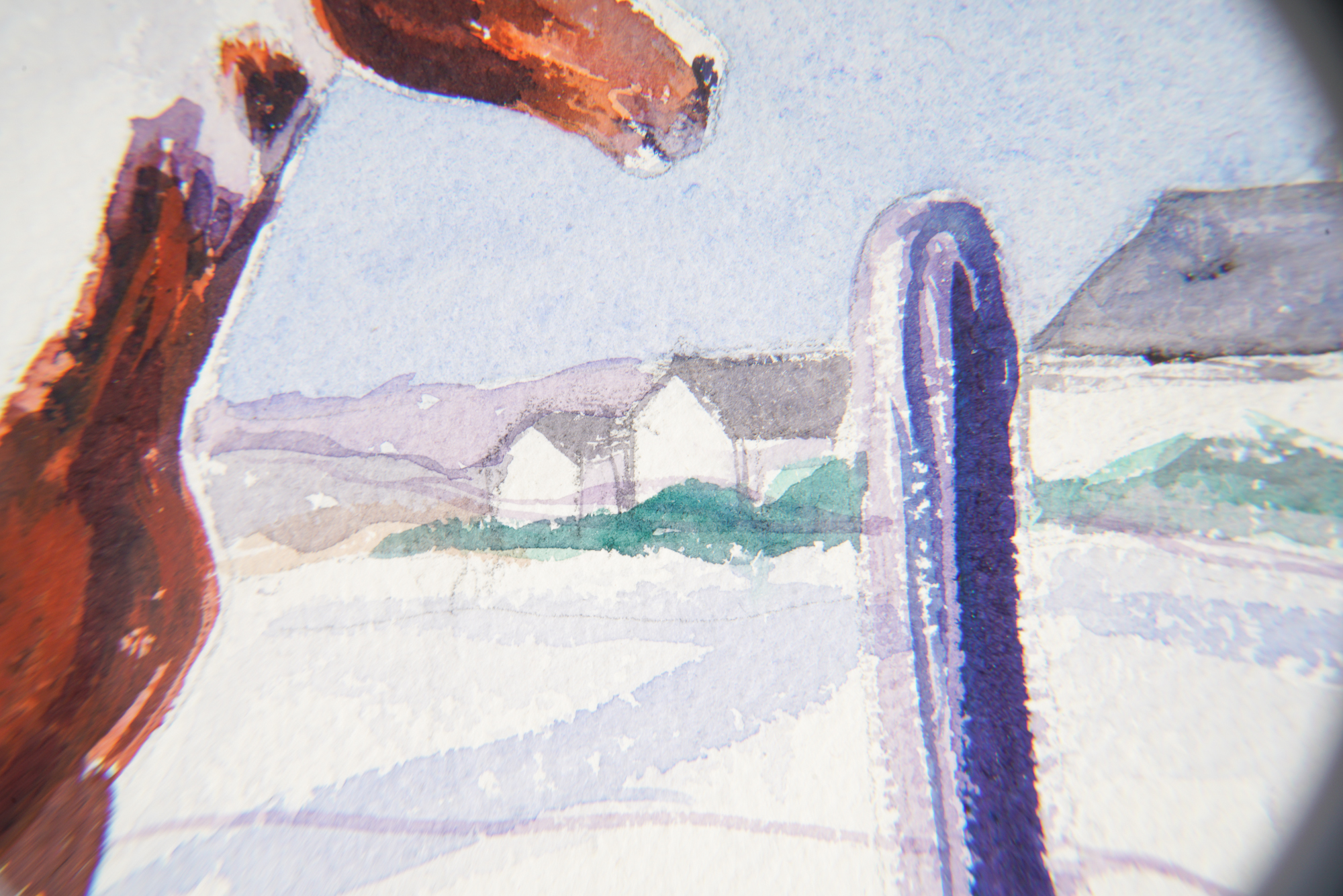 Edna Martin 1948 Watercolor Painting