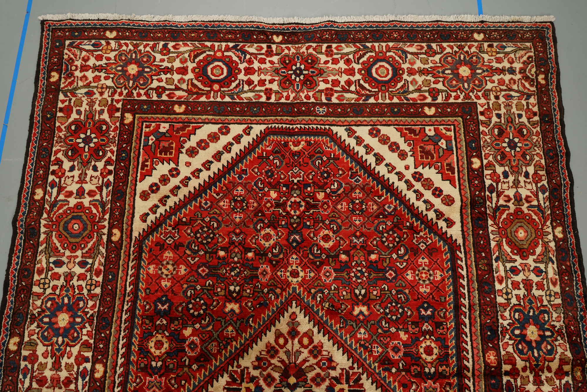 Hand-Knotted Persian Hamadan Area Rug