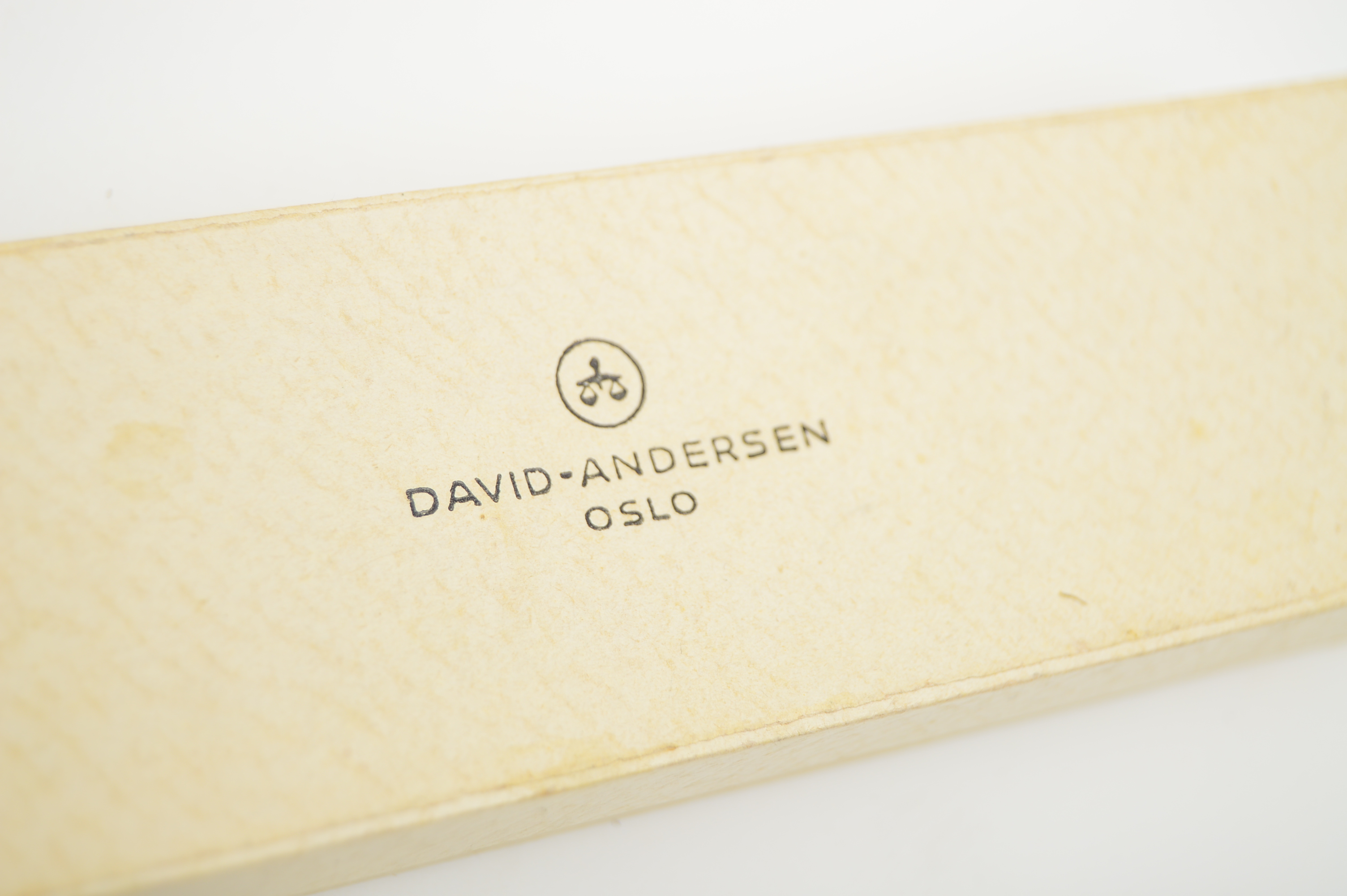 David Andersen Sterling Silver and Enamel Spoon and Fork Set