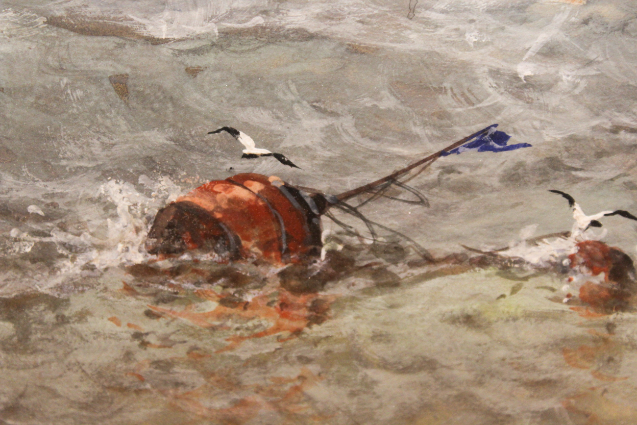 Saint Clair Augustin Mulholland Watercolor and Gouche "Homeward Bound