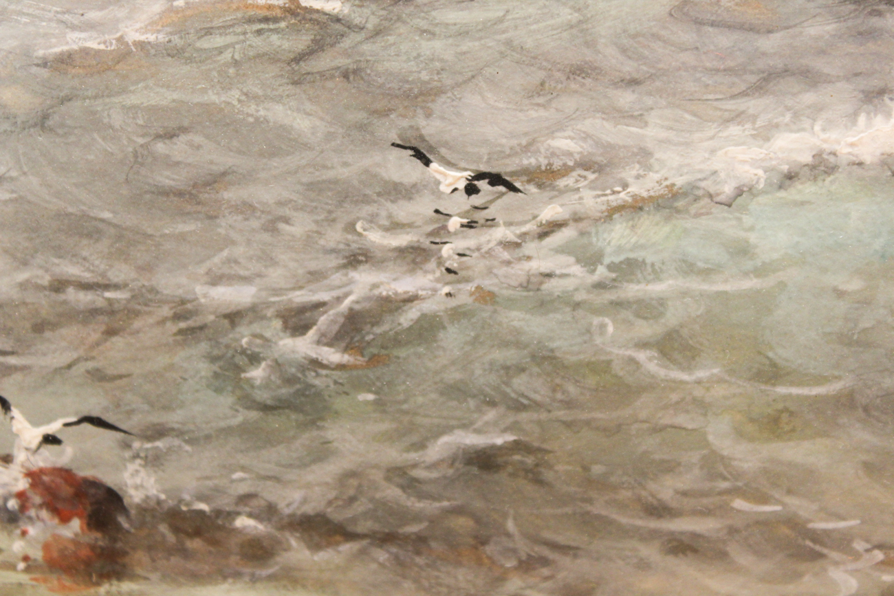 Saint Clair Augustin Mulholland Watercolor and Gouche "Homeward Bound