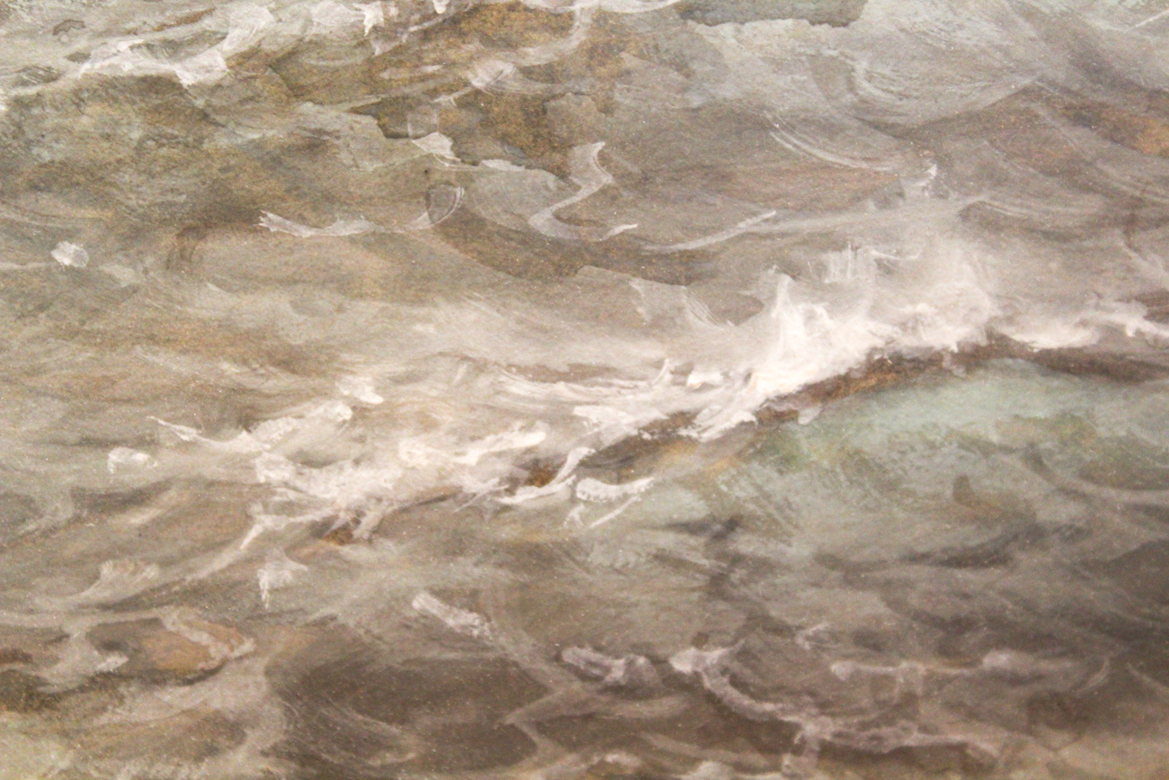 Saint Clair Augustin Mulholland Watercolor and Gouche "Homeward Bound