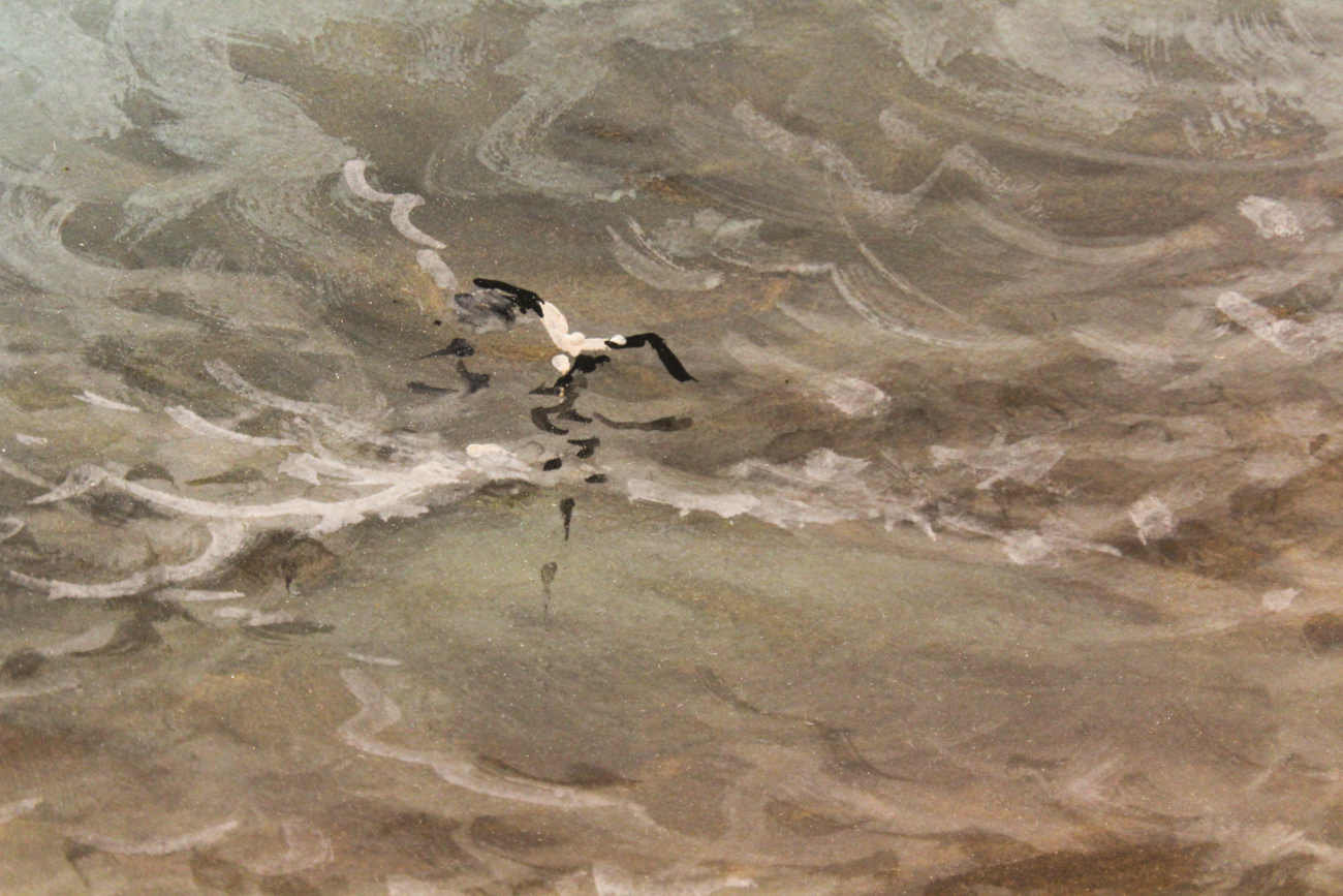 Saint Clair Augustin Mulholland Watercolor and Gouche "Homeward Bound