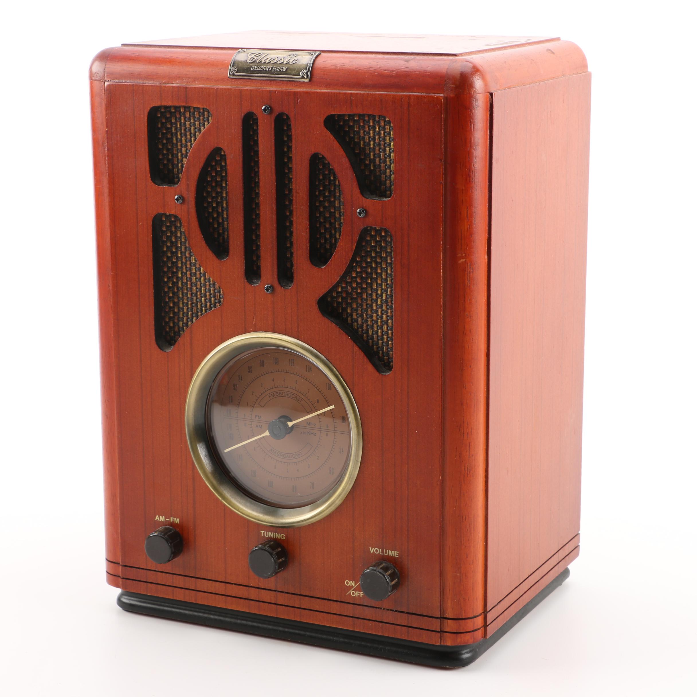 Living Solutions Classic Collector's Edition Art Deco Inspired Radio