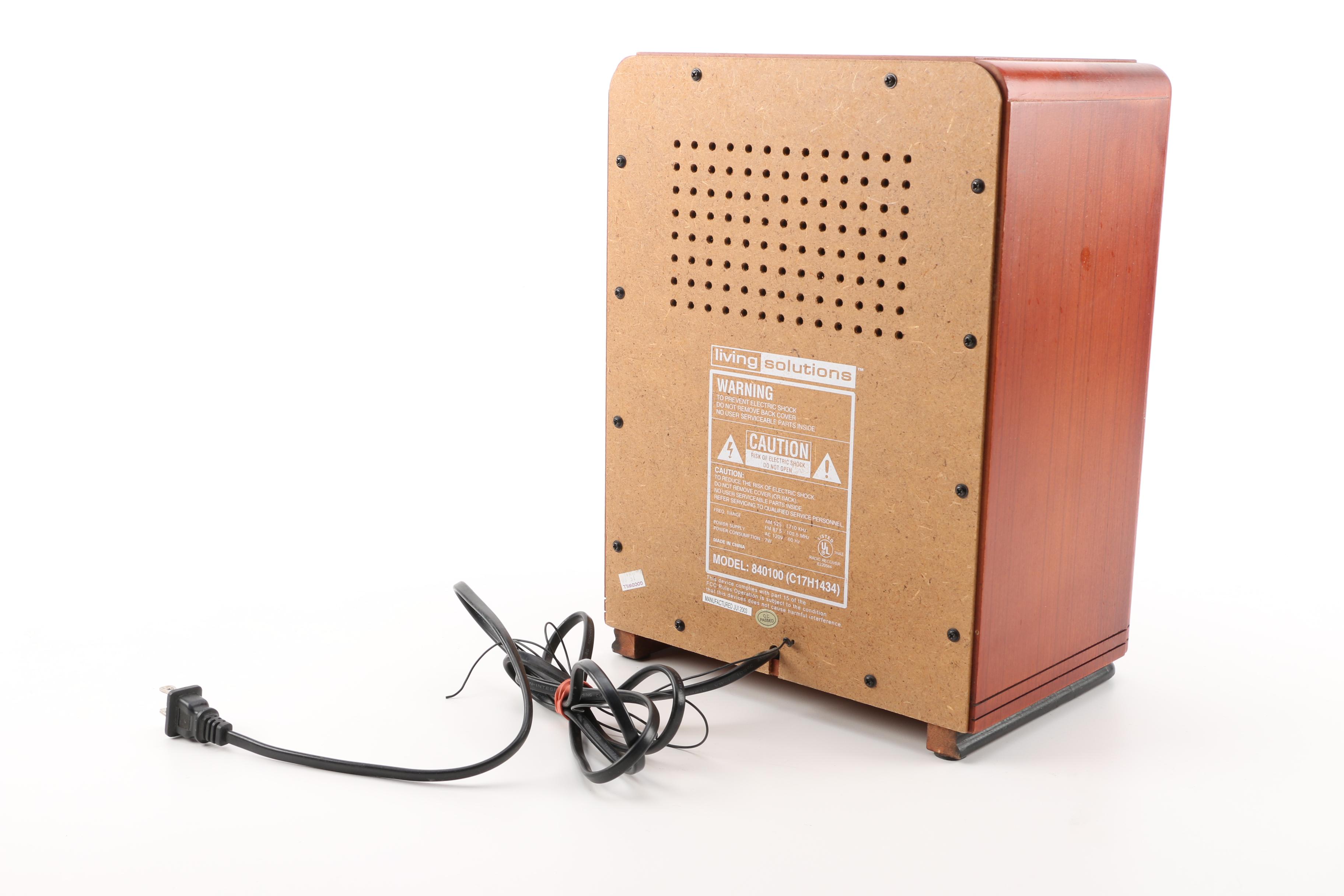 Living Solutions Classic Collector's Edition Art Deco Inspired Radio