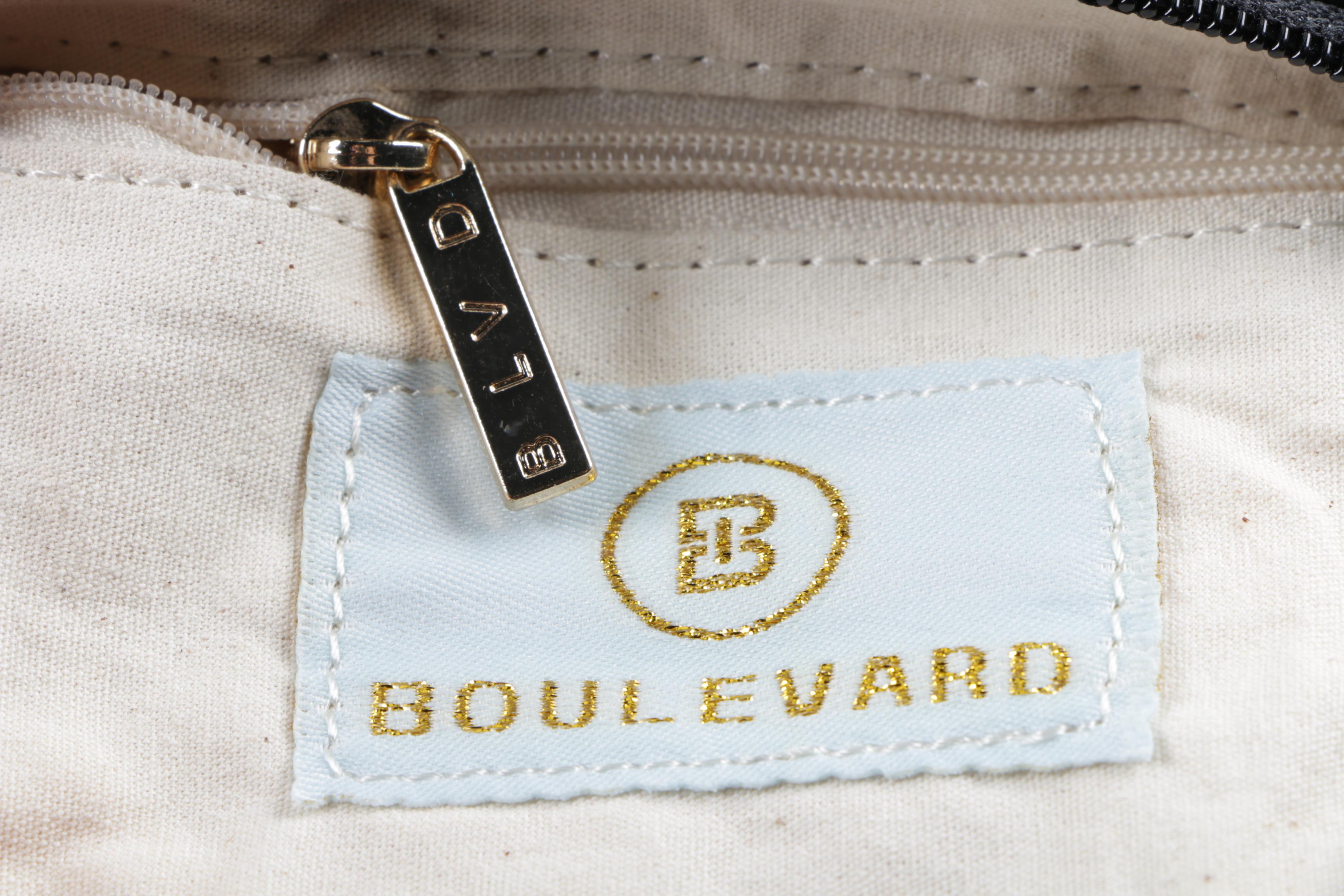 Leather Pouches by Boulevard and Christian Dior with Metal Evening Bag