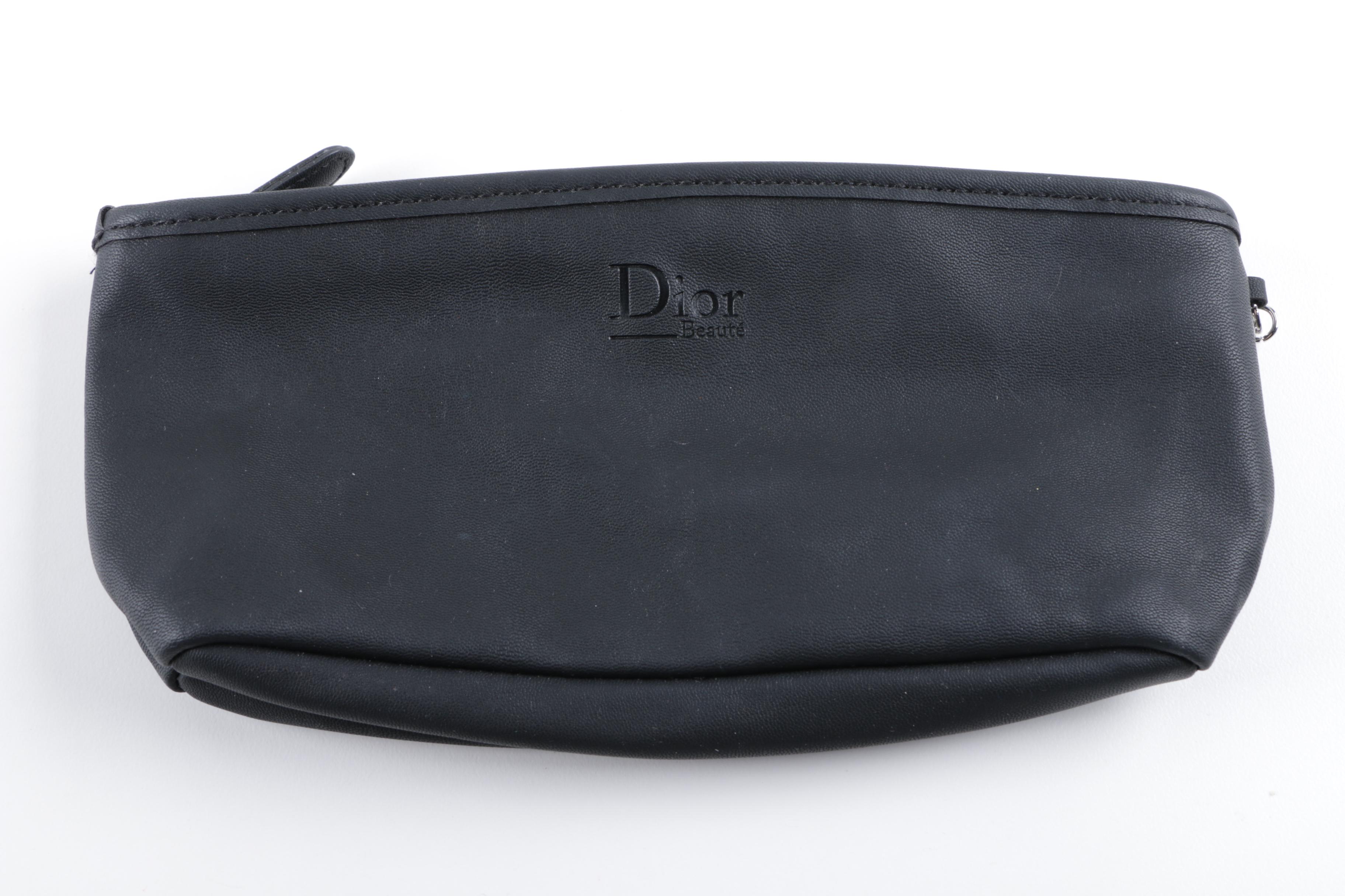 Leather Pouches by Boulevard and Christian Dior with Metal Evening Bag