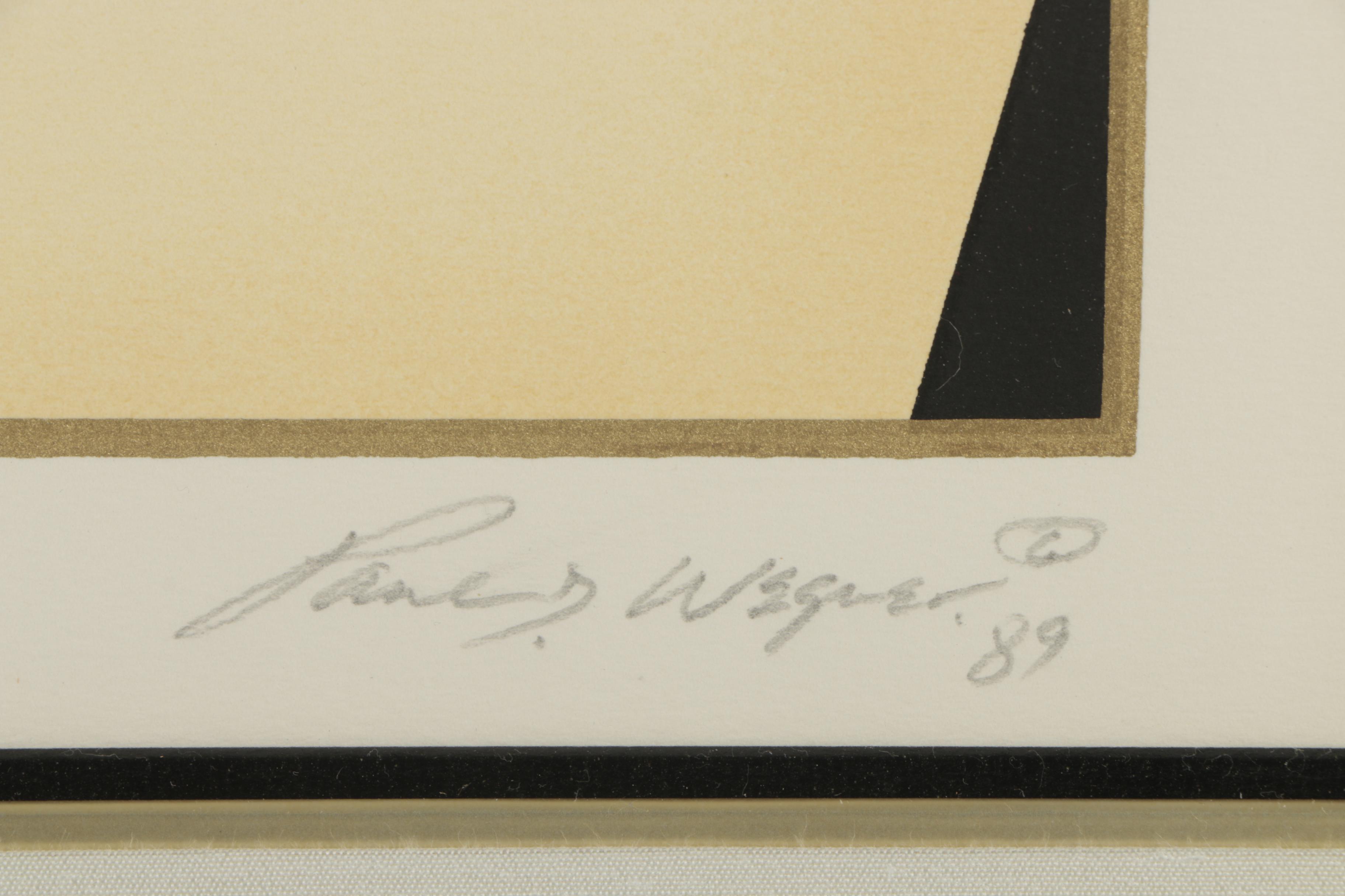 Paul D. Wegner 1989 Lithograph "Maestro"