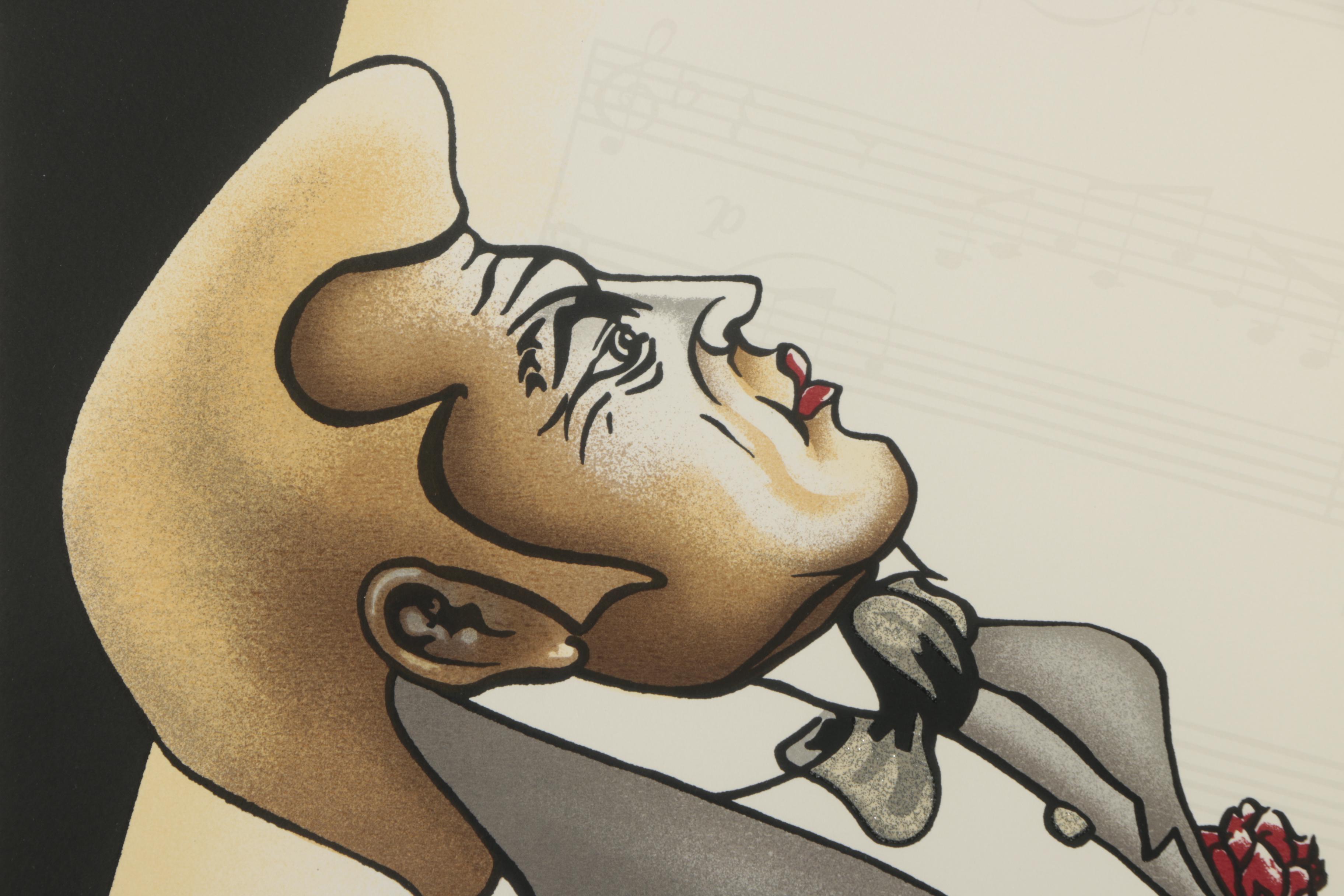 Paul D. Wegner 1989 Lithograph "Maestro"