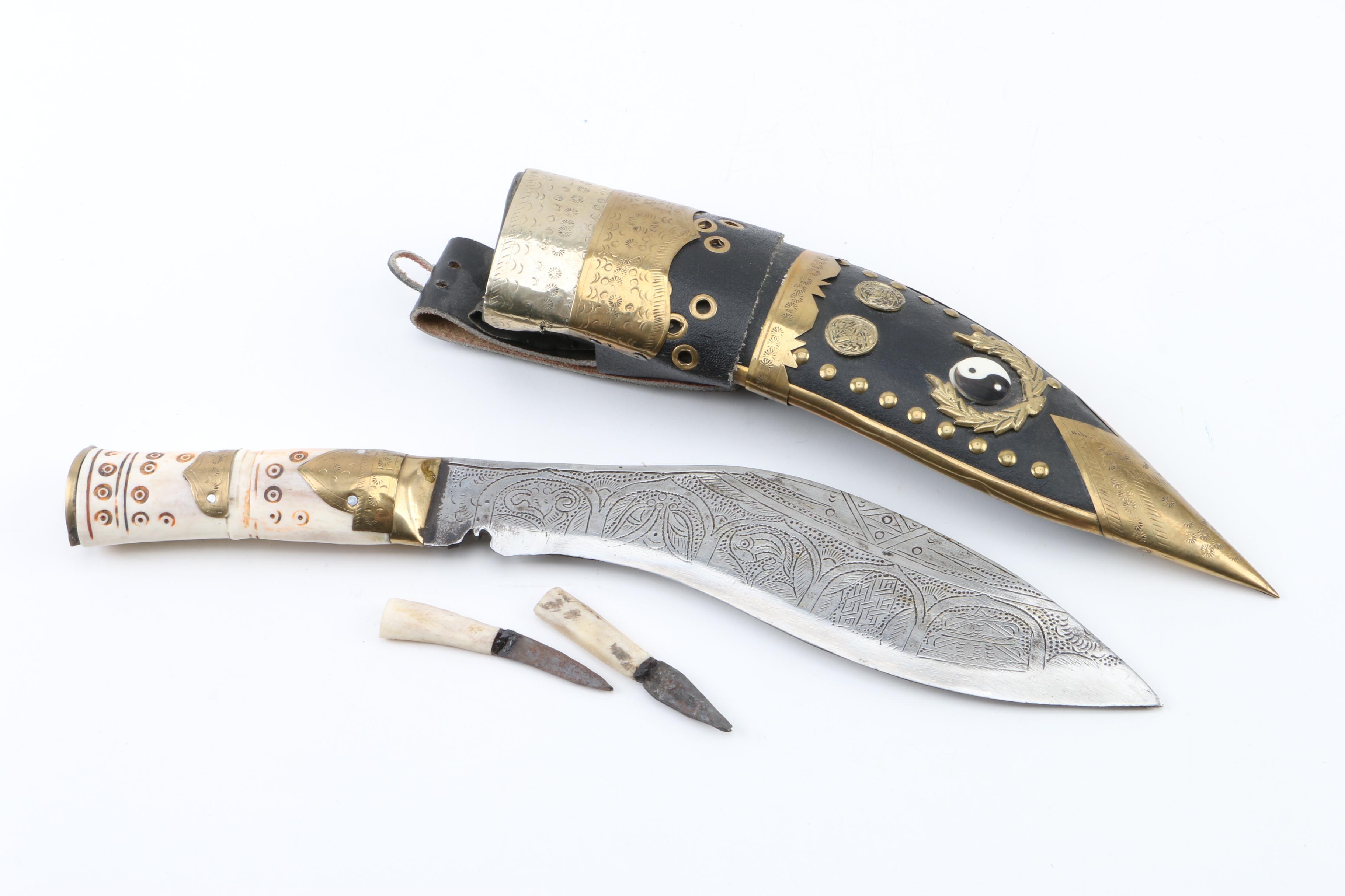 East Asian Inspired Kukri with Karda and Chakmak