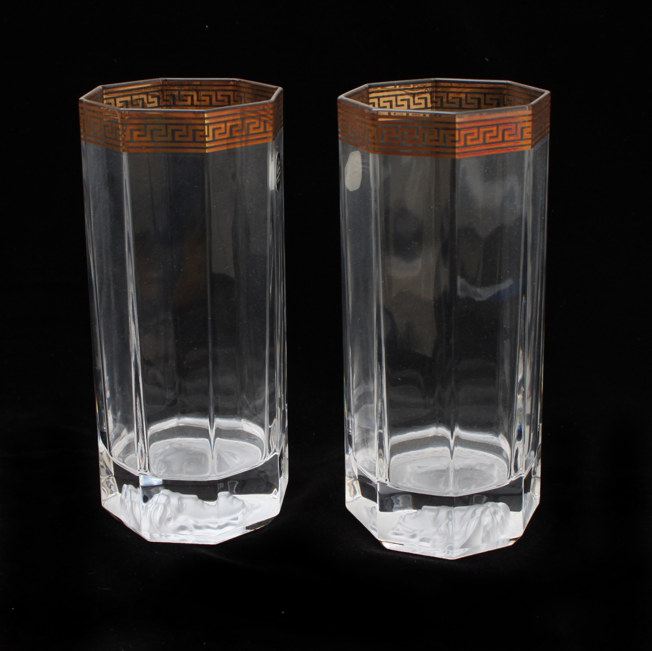 Rosenthal Versace "Medusa D'Or" Highball Glasses