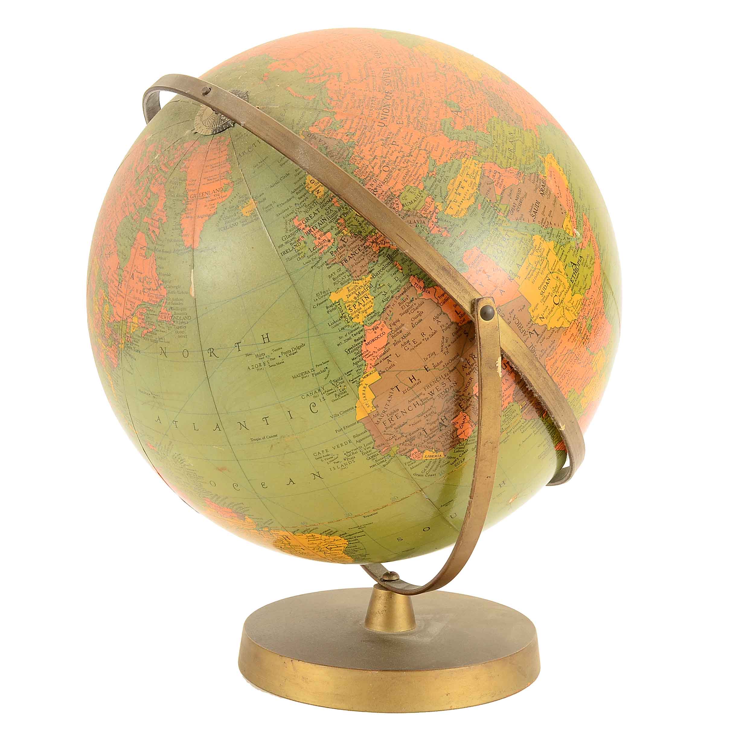 Vintage Replogle 16-Inch Globe