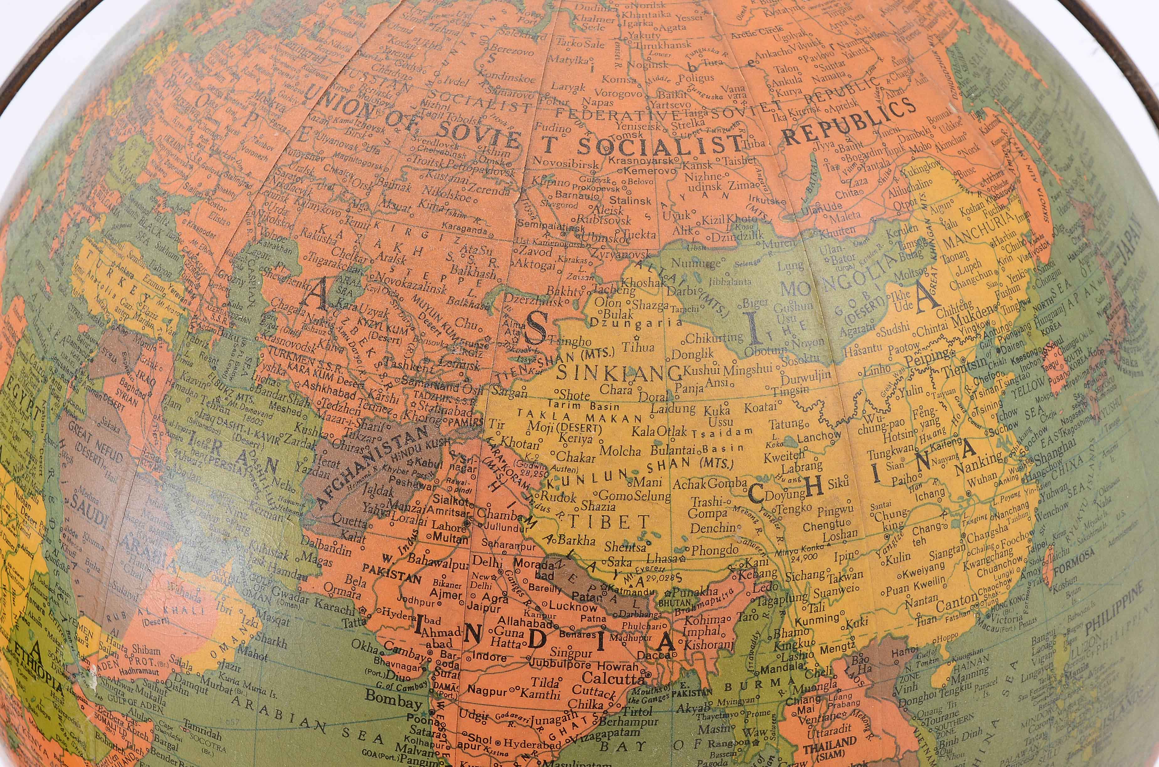 Vintage Replogle 16-Inch Globe