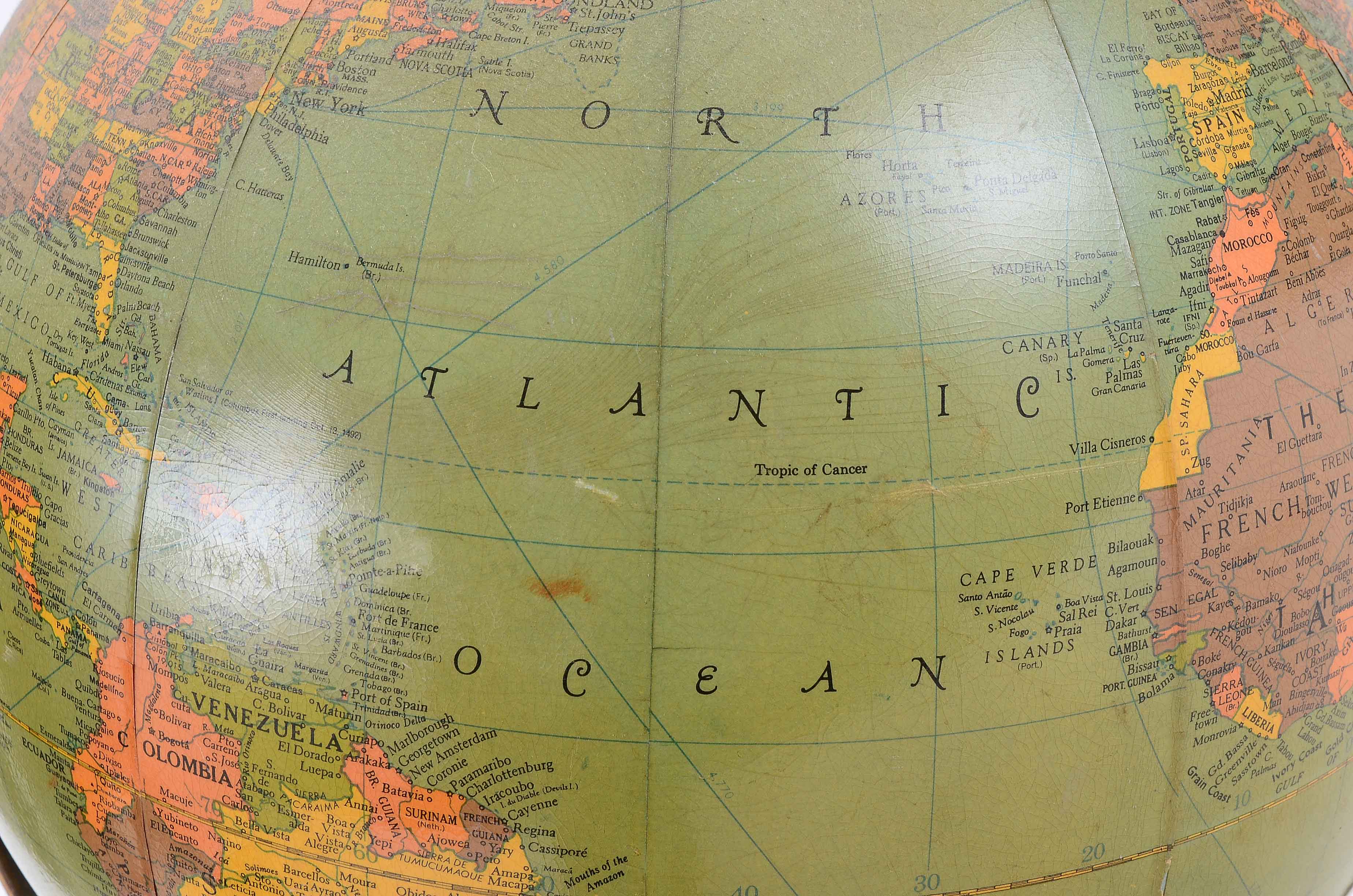 Vintage Replogle 16-Inch Globe