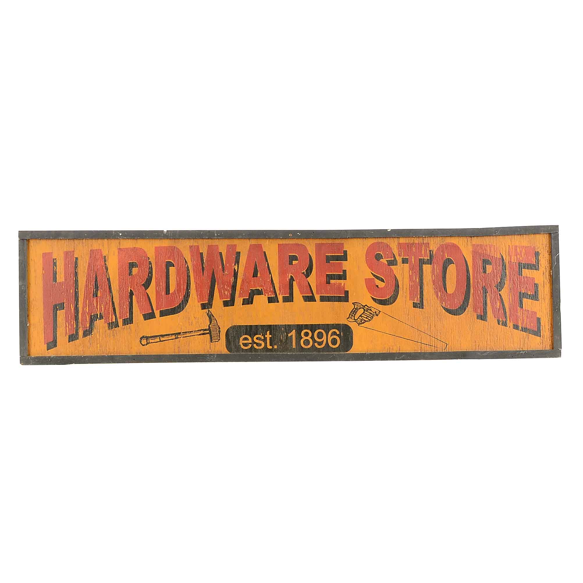 Large  "Hardware Store" Rustic Wood Sign