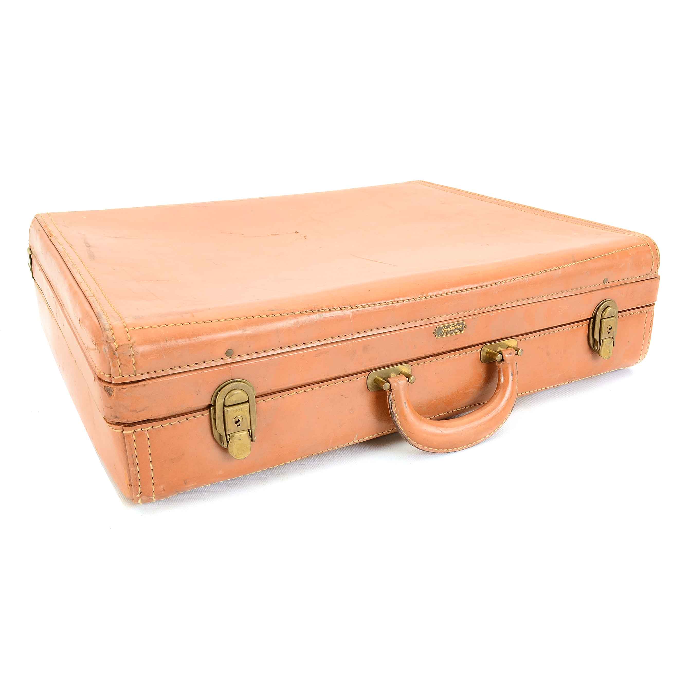 Vintage Hartmann Knocabout Leather Suitcase