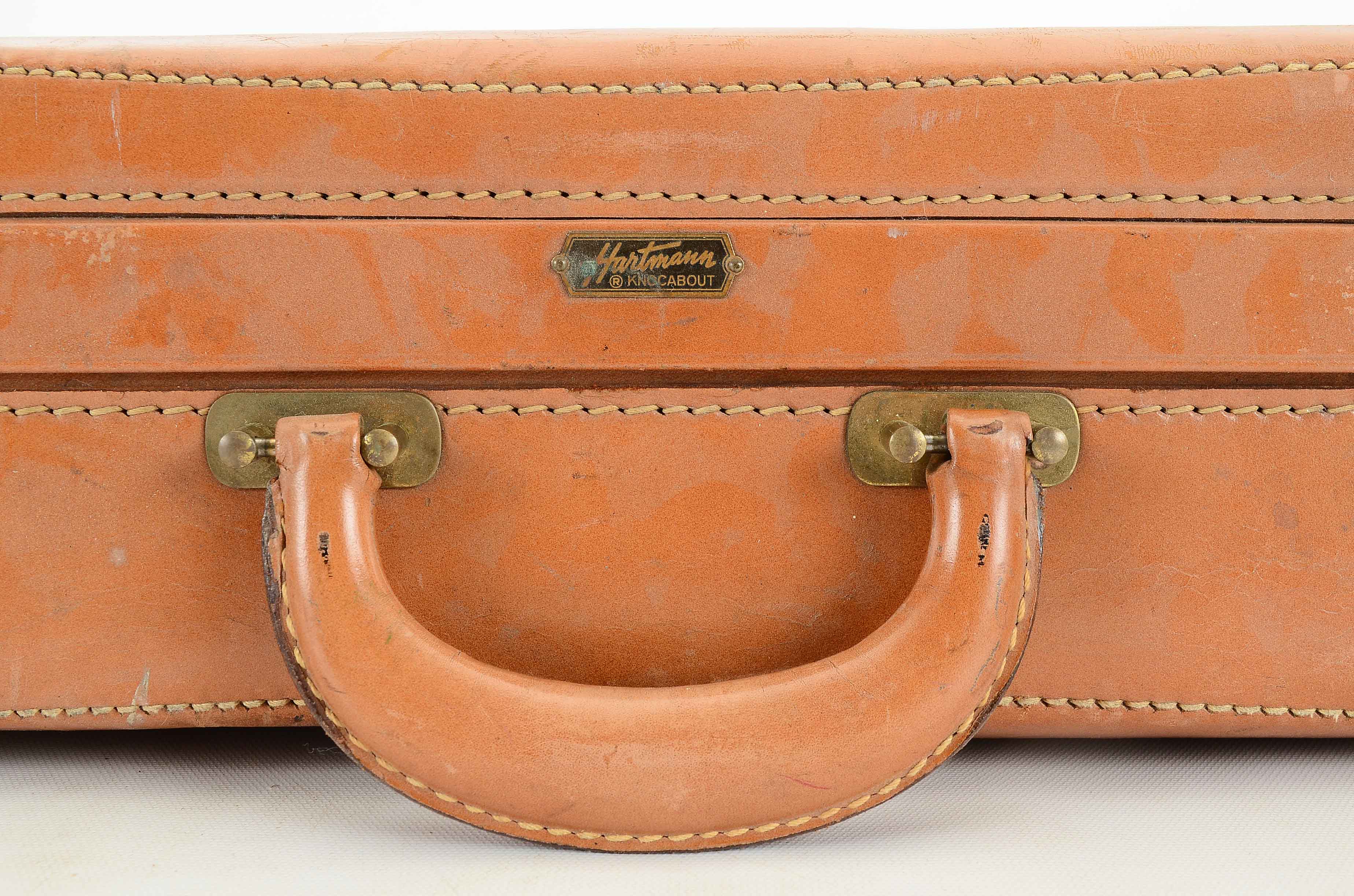 Vintage Hartmann Knocabout Leather Suitcase