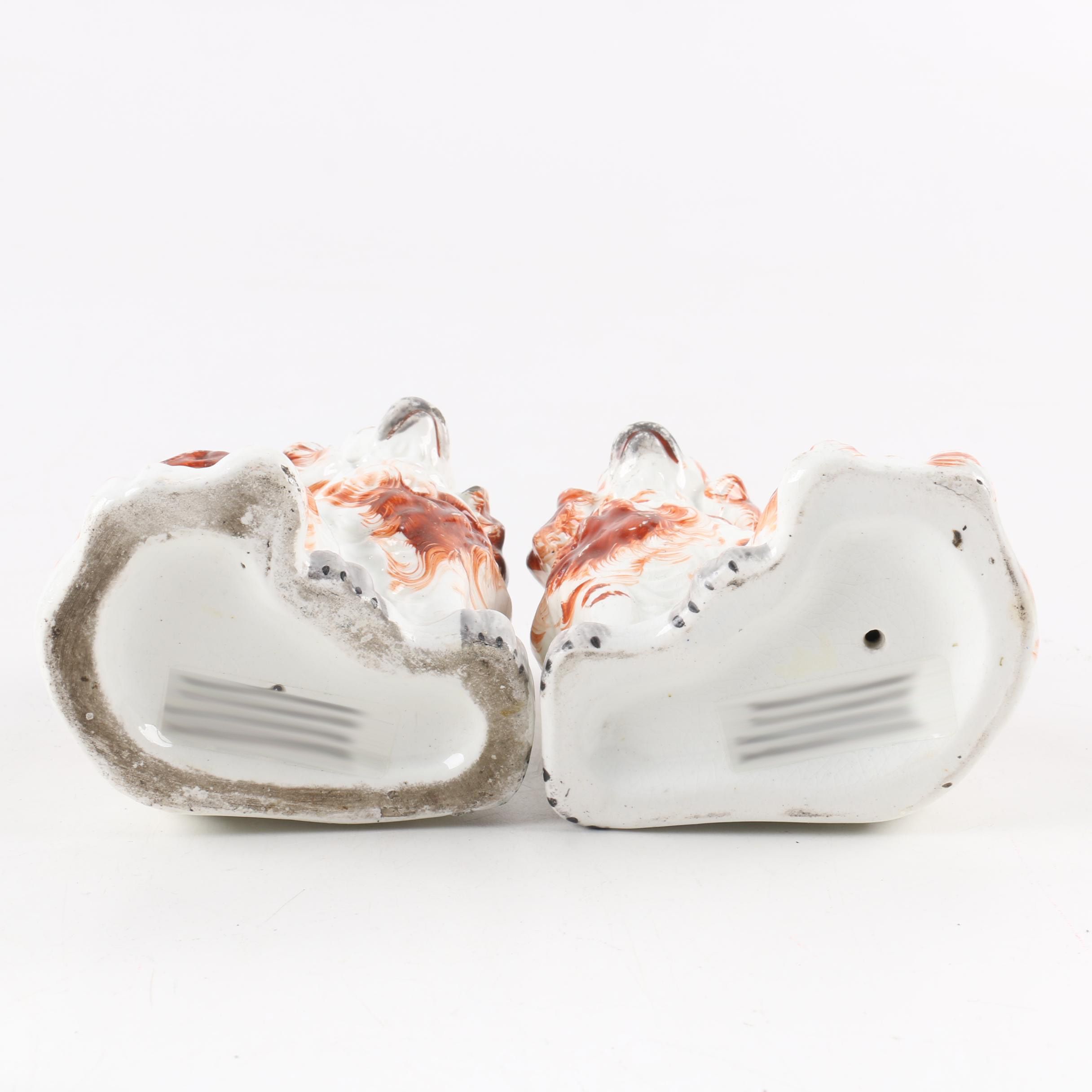 Antique Staffordshire Dog Figurines