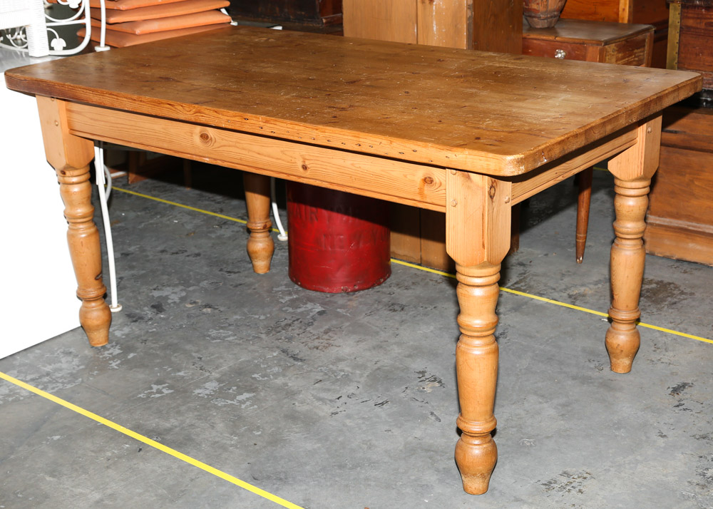 Farmhouse Style Pine Dining Table