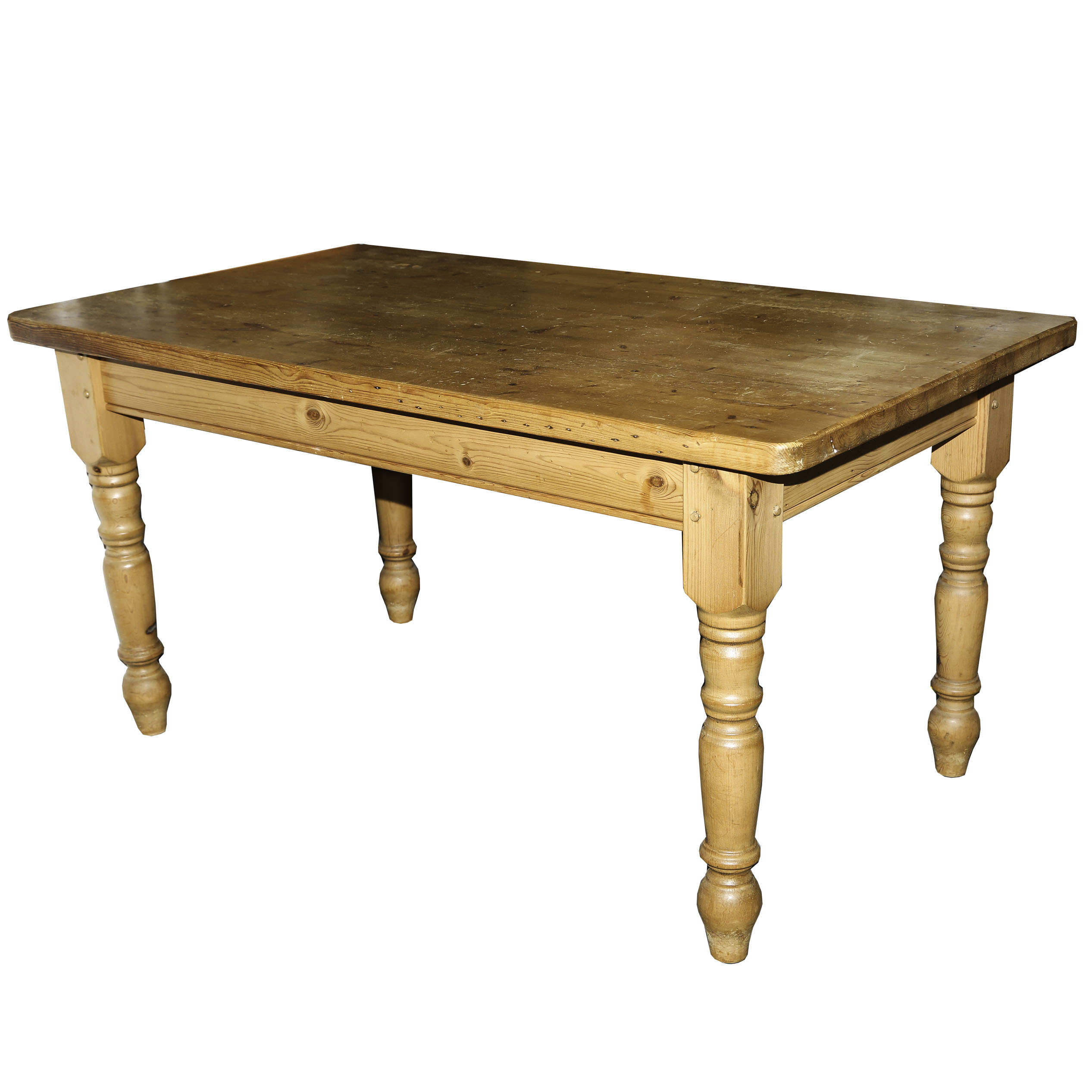 Farmhouse Style Pine Dining Table