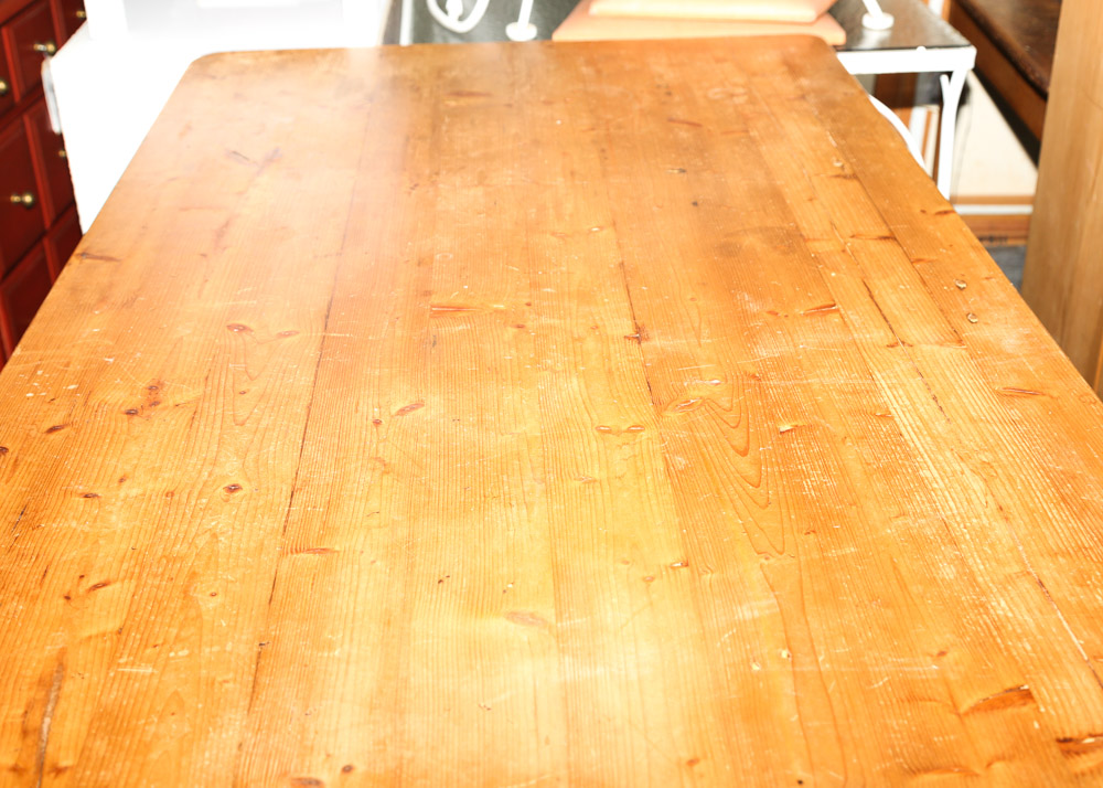 Farmhouse Style Pine Dining Table