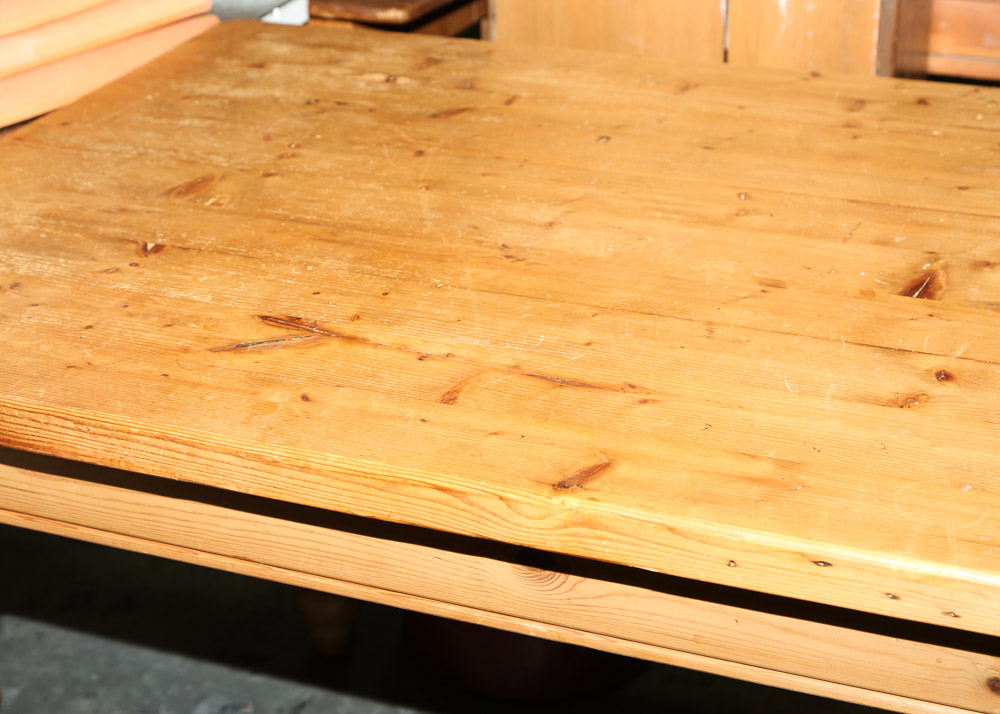 Farmhouse Style Pine Dining Table