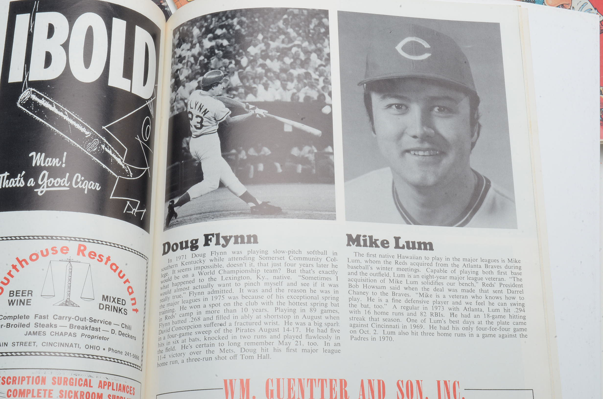 Six 1970s Cincinnati Reds Yearbooks