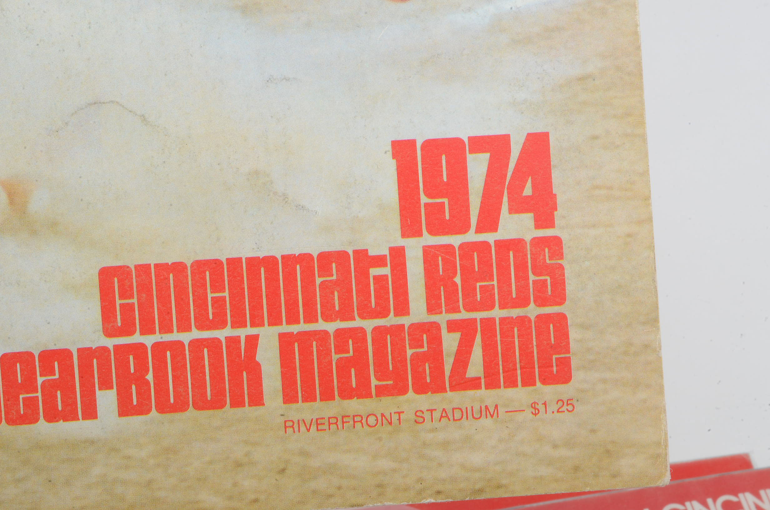 Six 1970s Cincinnati Reds Yearbooks