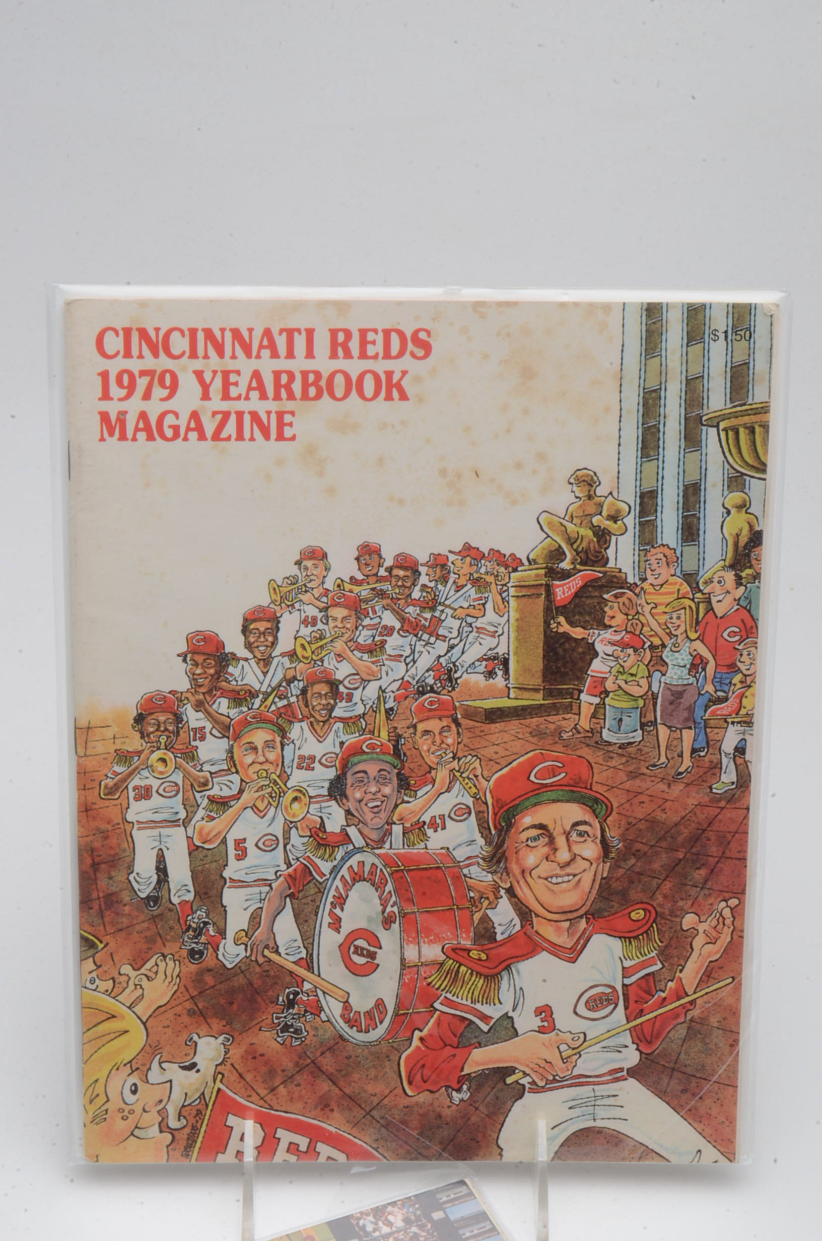 Six 1970s Cincinnati Reds Yearbooks