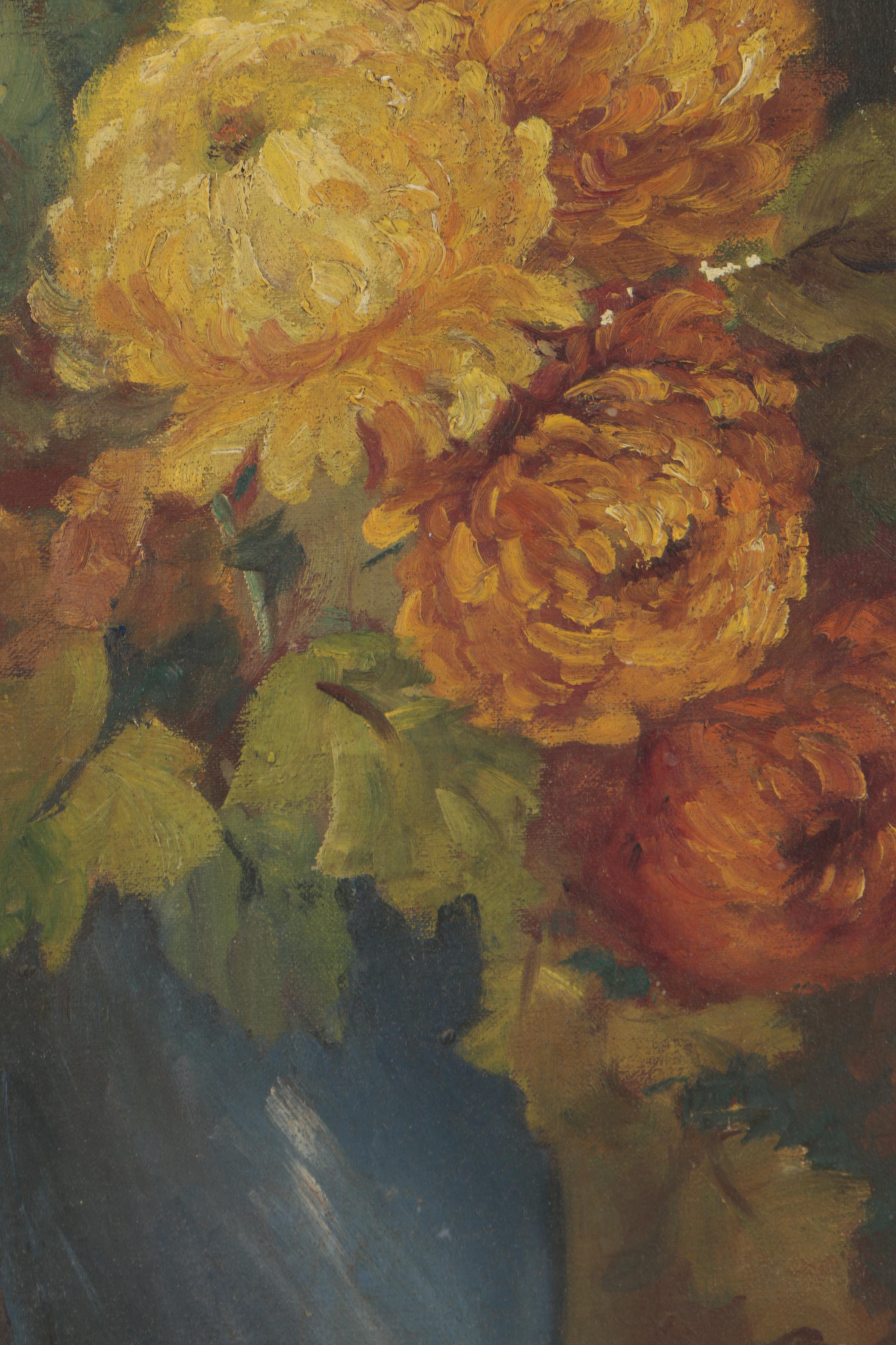 Sister Matilda Oil Floral Bouquet Painting