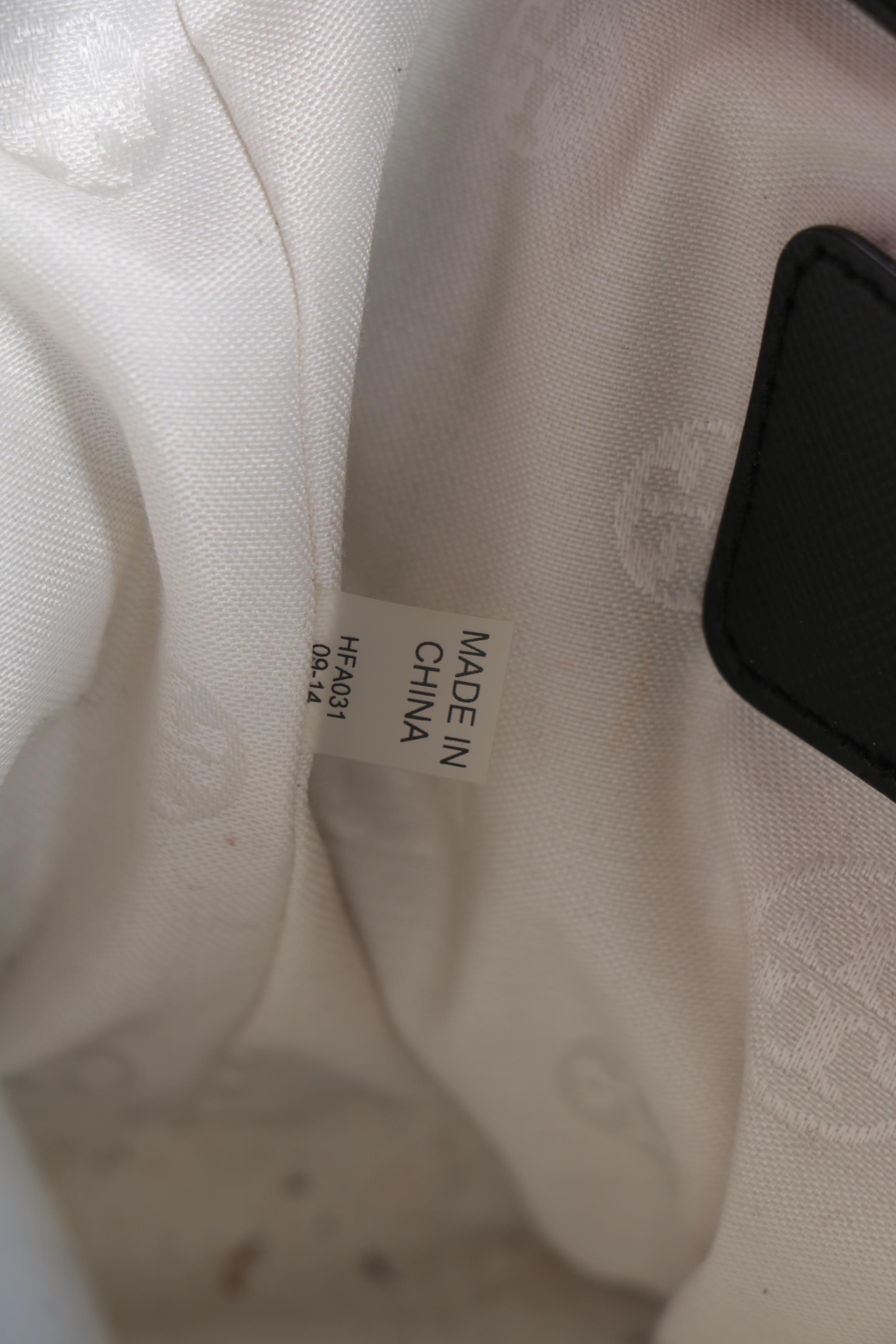 Tory Burch Robinson Black Leather Perforated Tote