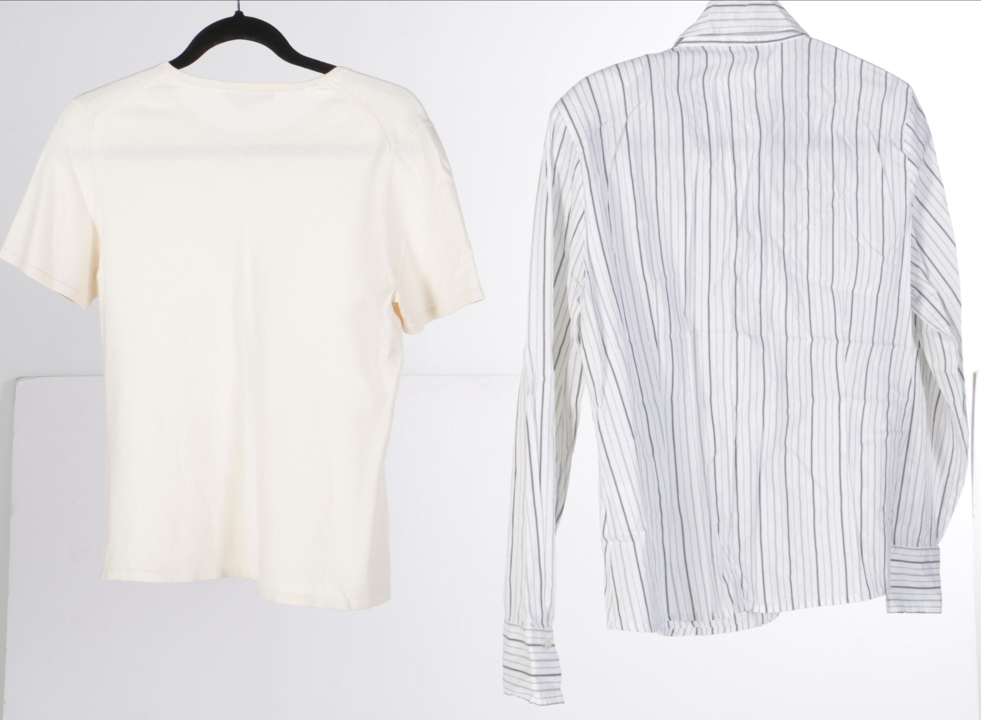 Women's Plaid Wool Pants and Tops Including Louis Féraud