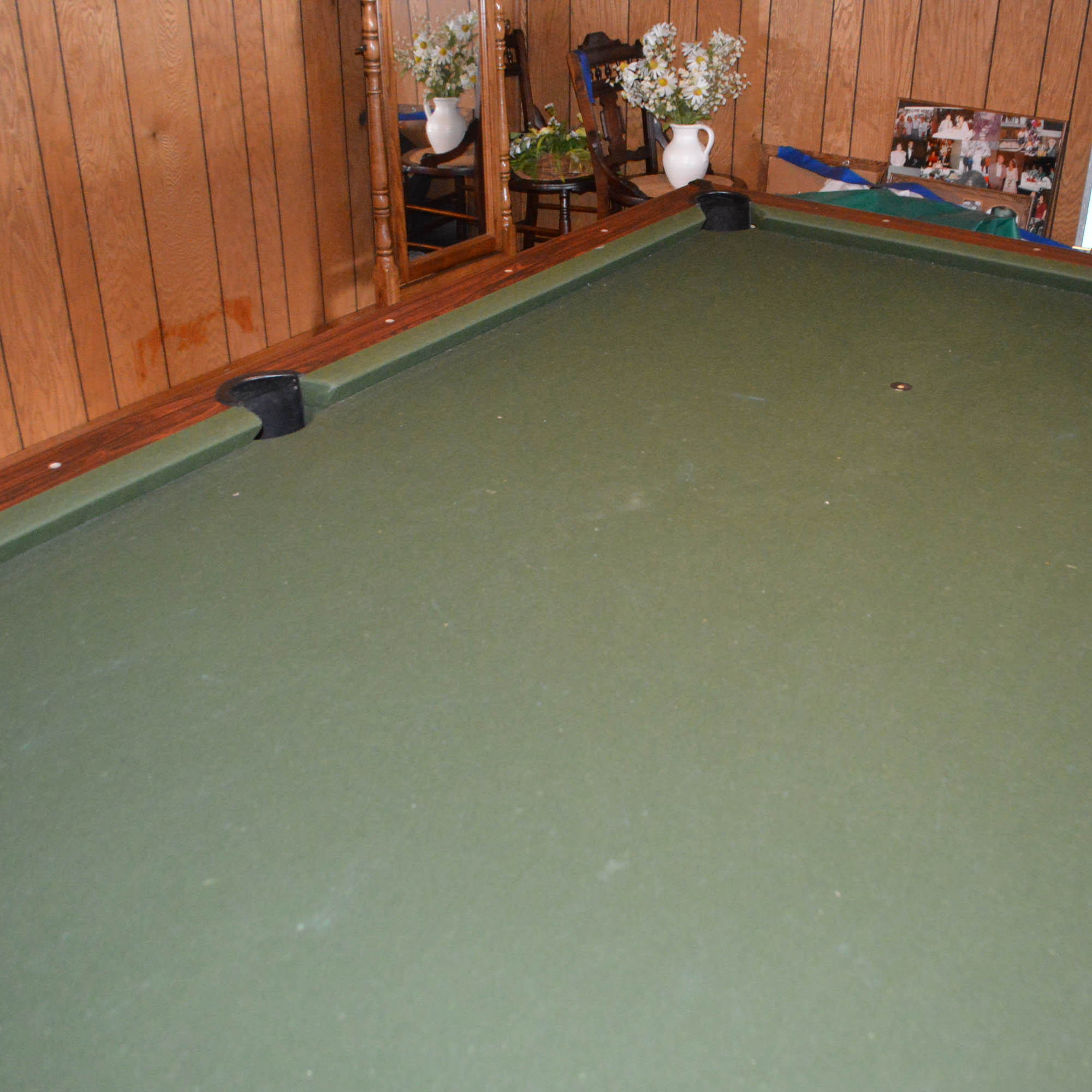 Vintage Steepleton Billiards Table with Accessories