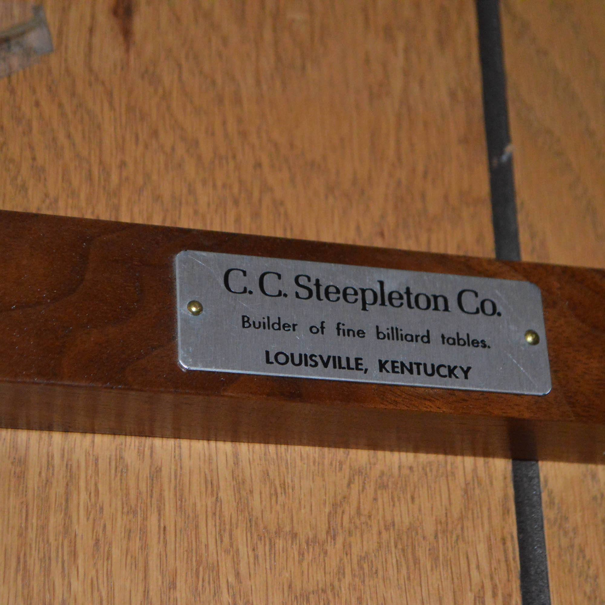 Vintage Steepleton Billiards Table with Accessories